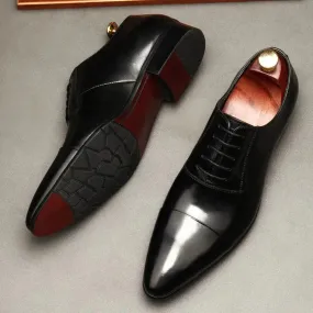 ONELY's Red bottom Leather Oxfords