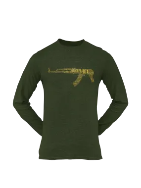 OTA T-shirt - Word Cloud Naushera - AK-47 Folding Stock (Men)