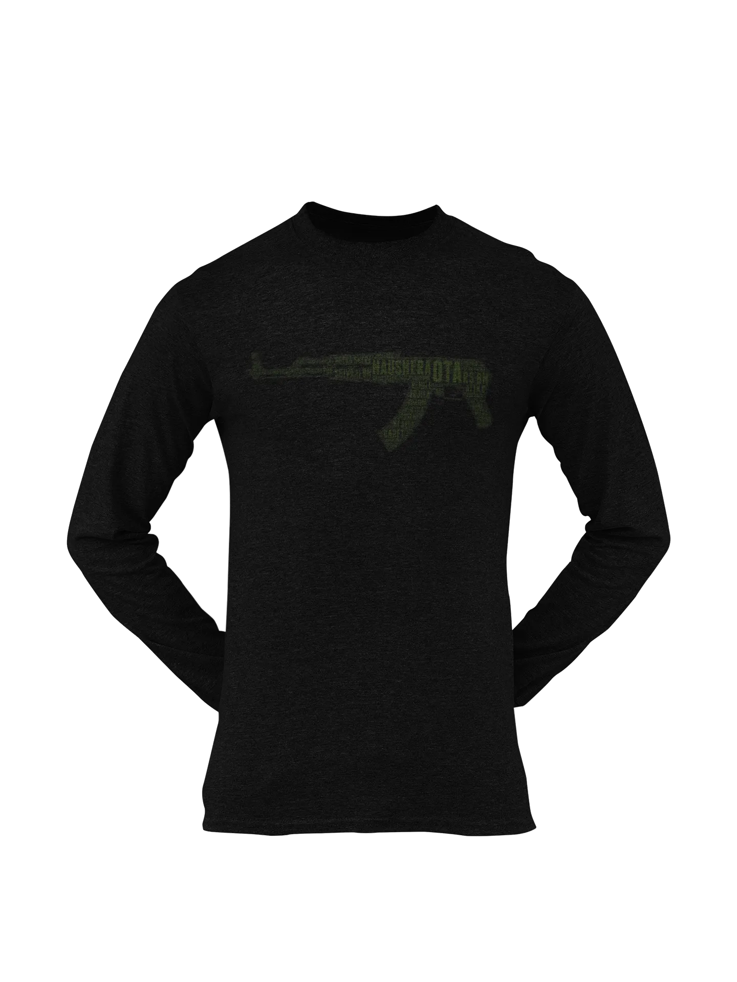 OTA T-shirt - Word Cloud Naushera - AK-47 Folding Stock (Men)