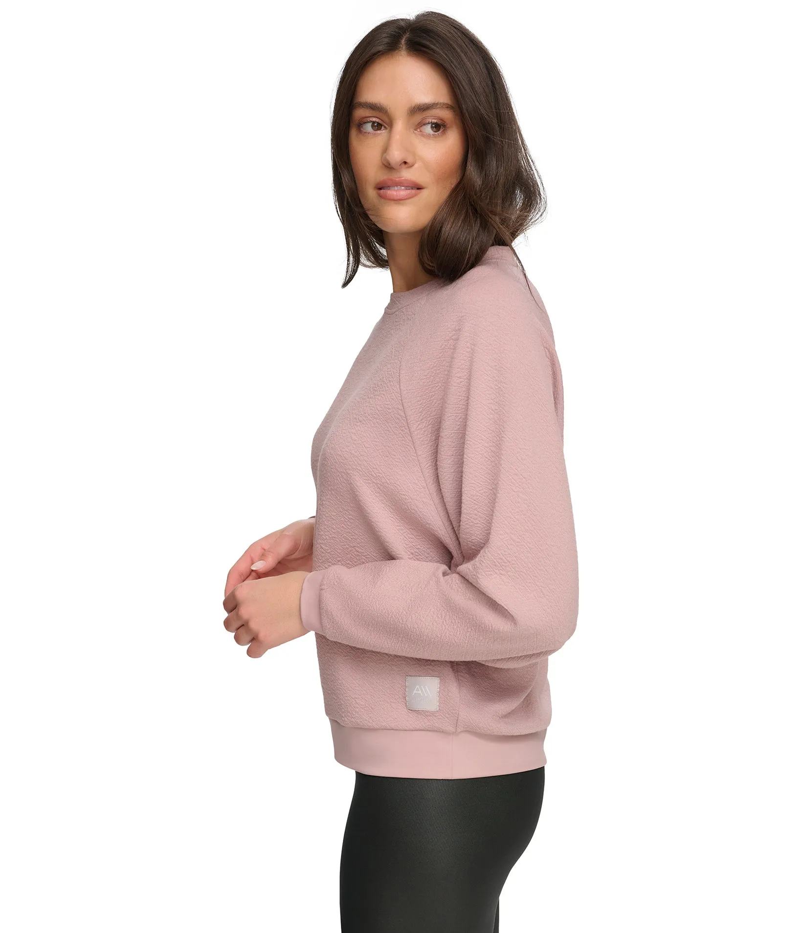 Pebble Textured Knit Round Neck Top