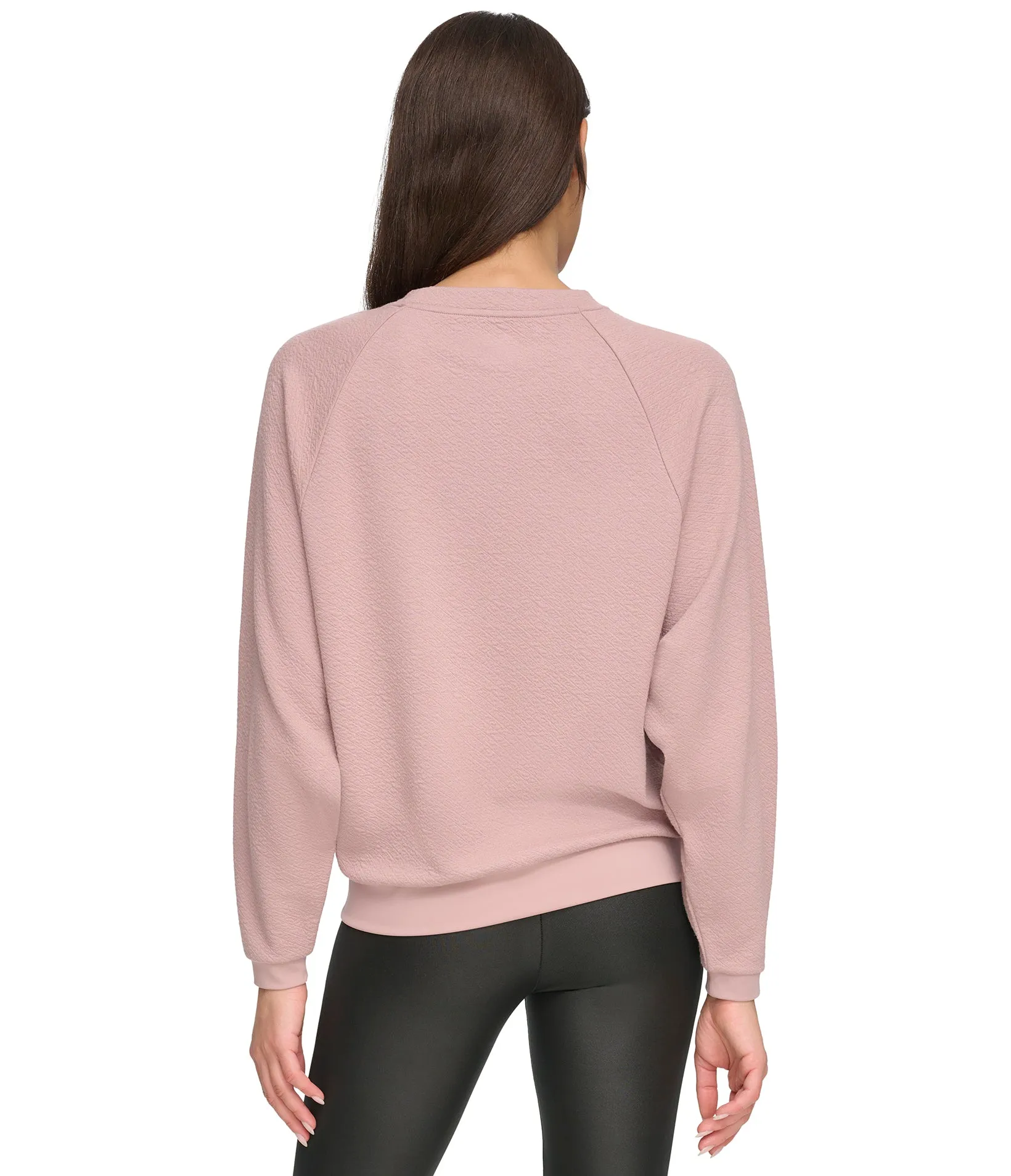 Pebble Textured Knit Round Neck Top