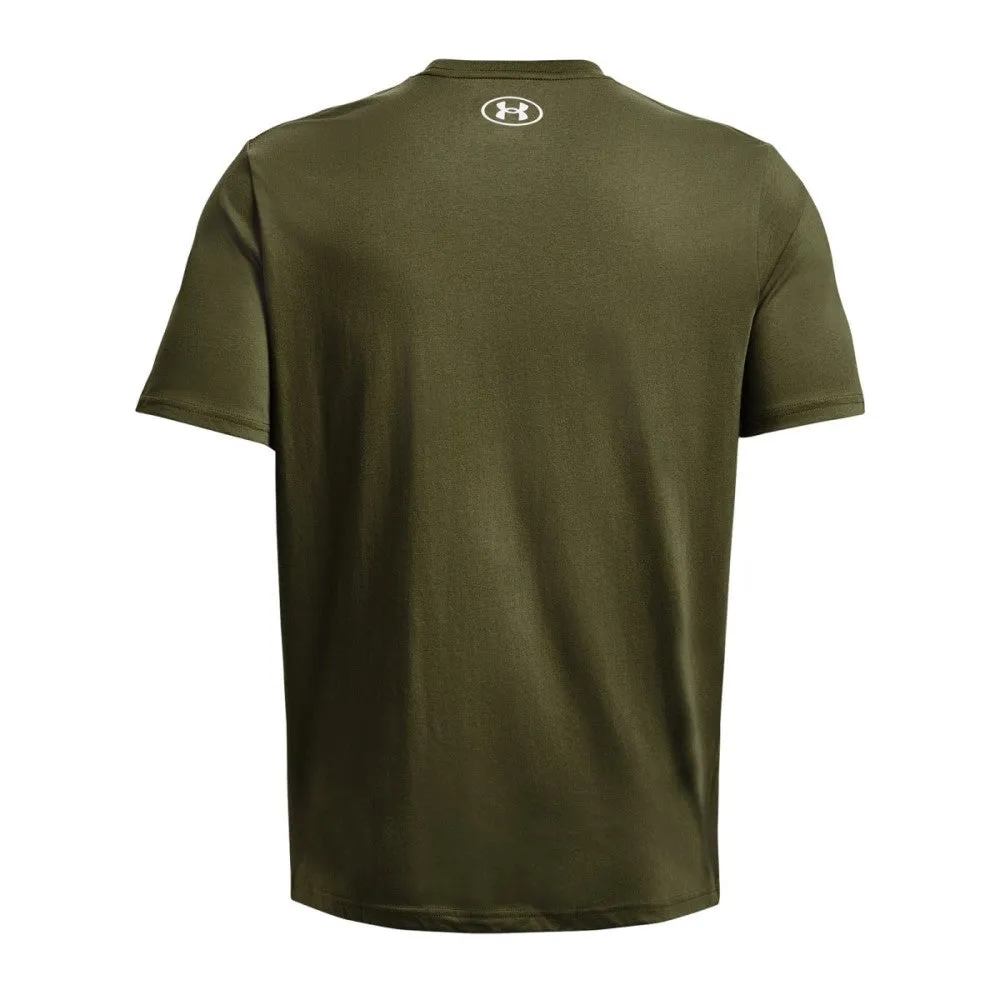 Playera Manga Corta para Hombre UA Collegiate SS Verde