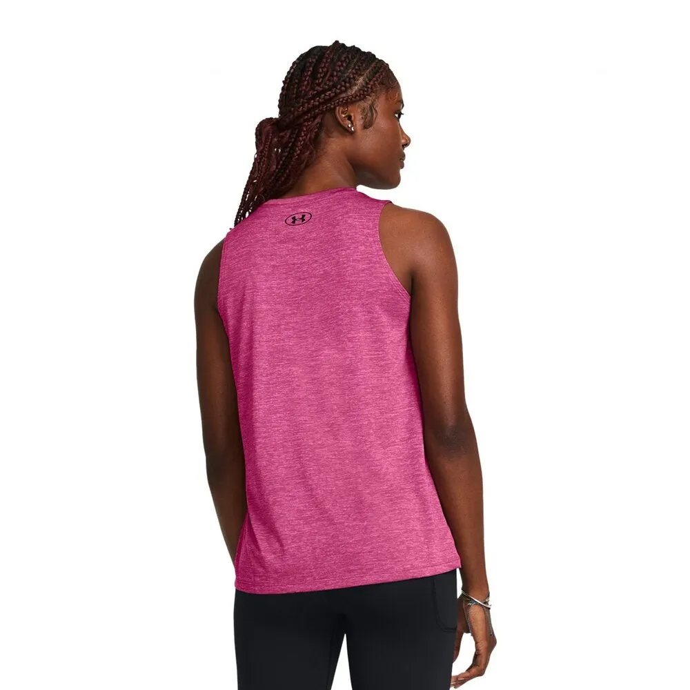 Playera Sin Manga Under Armour para Mujer Tech Tank Twist Rosa