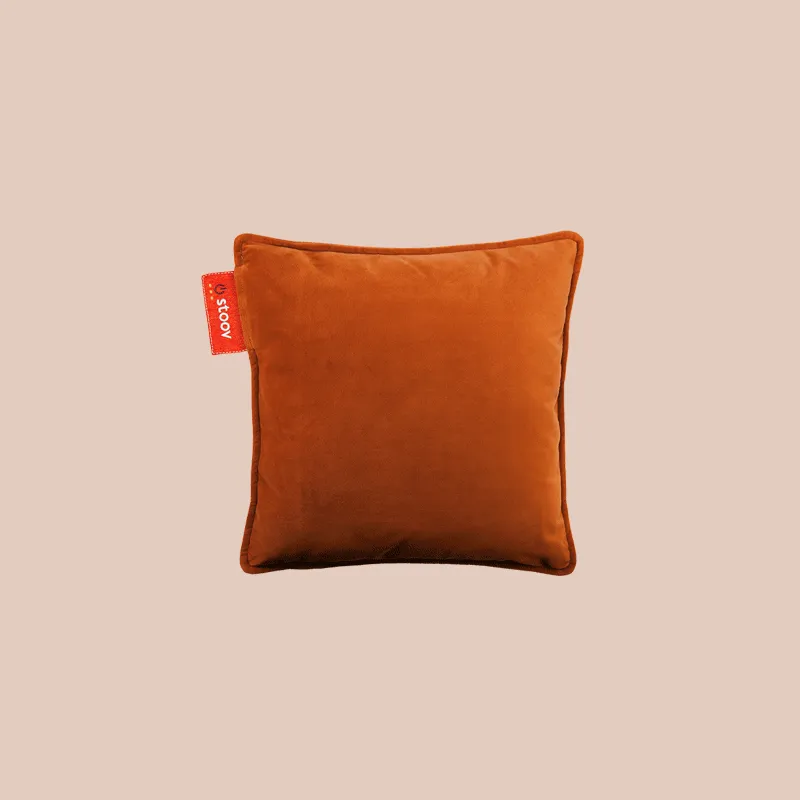 Ploov | 45x45 Velvet - Cinnamon Orange