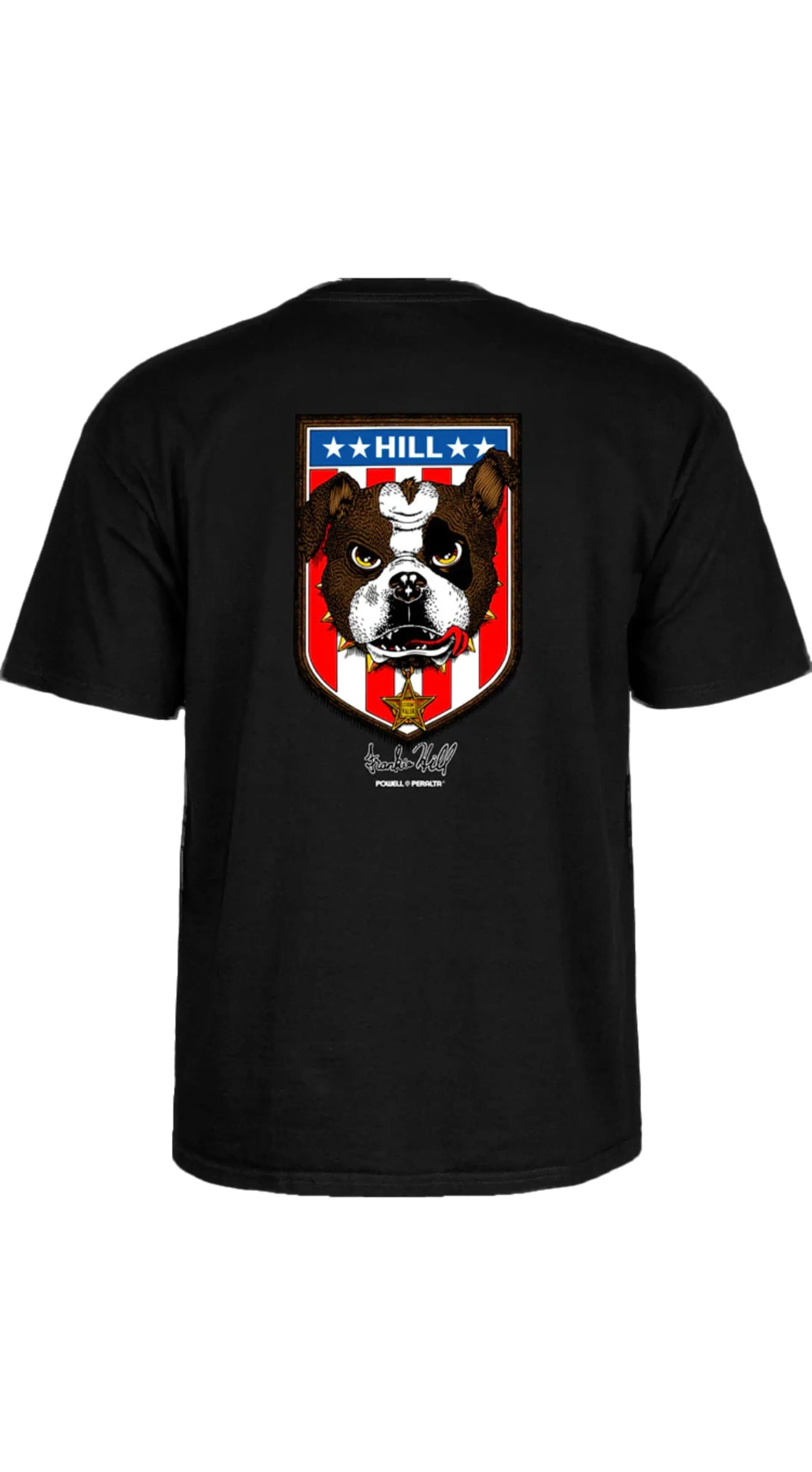 POWELL PERALTA  Hill Bulldog T-Shirt Black- Camiseta