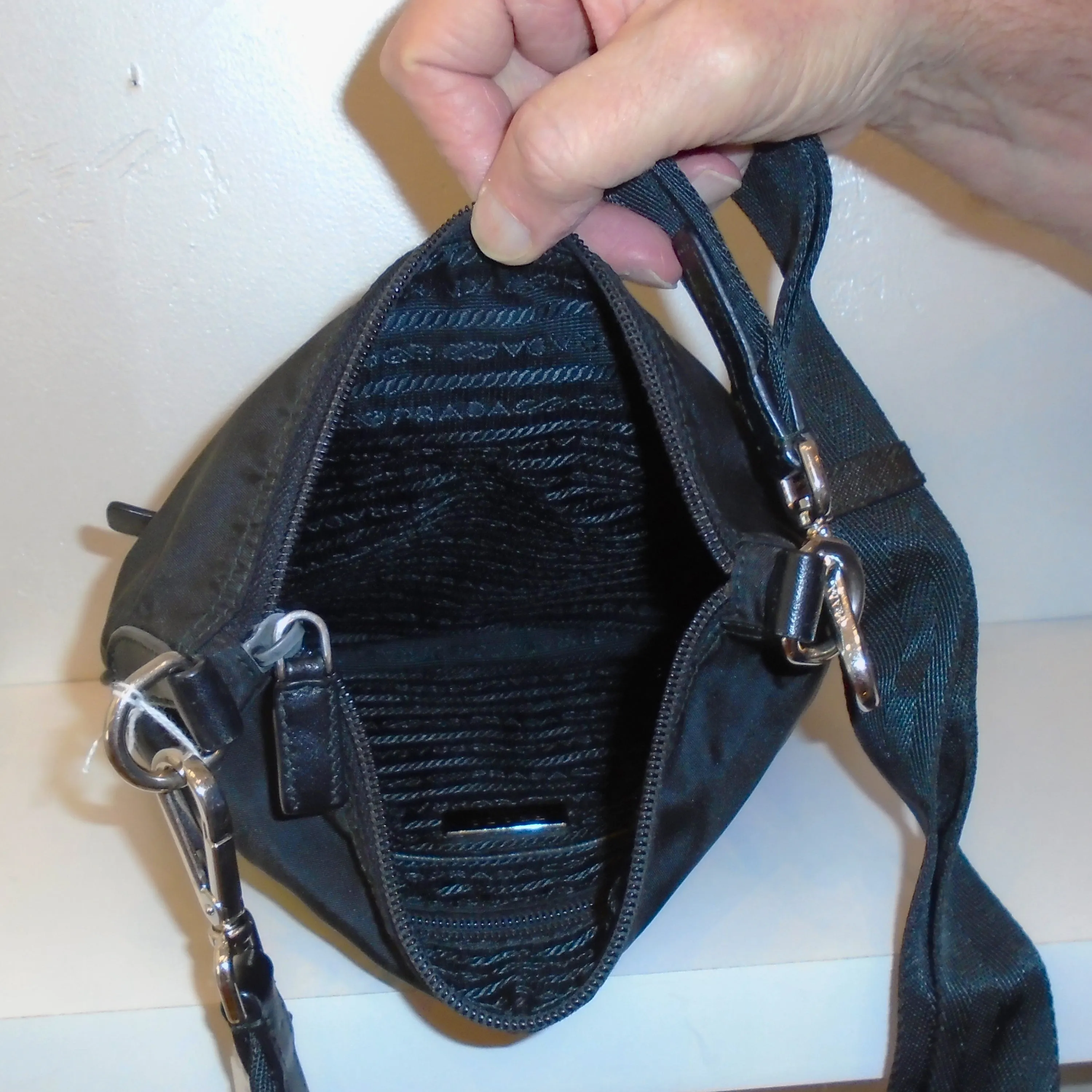 Prada Vintage Nylon Top Zip Messenger