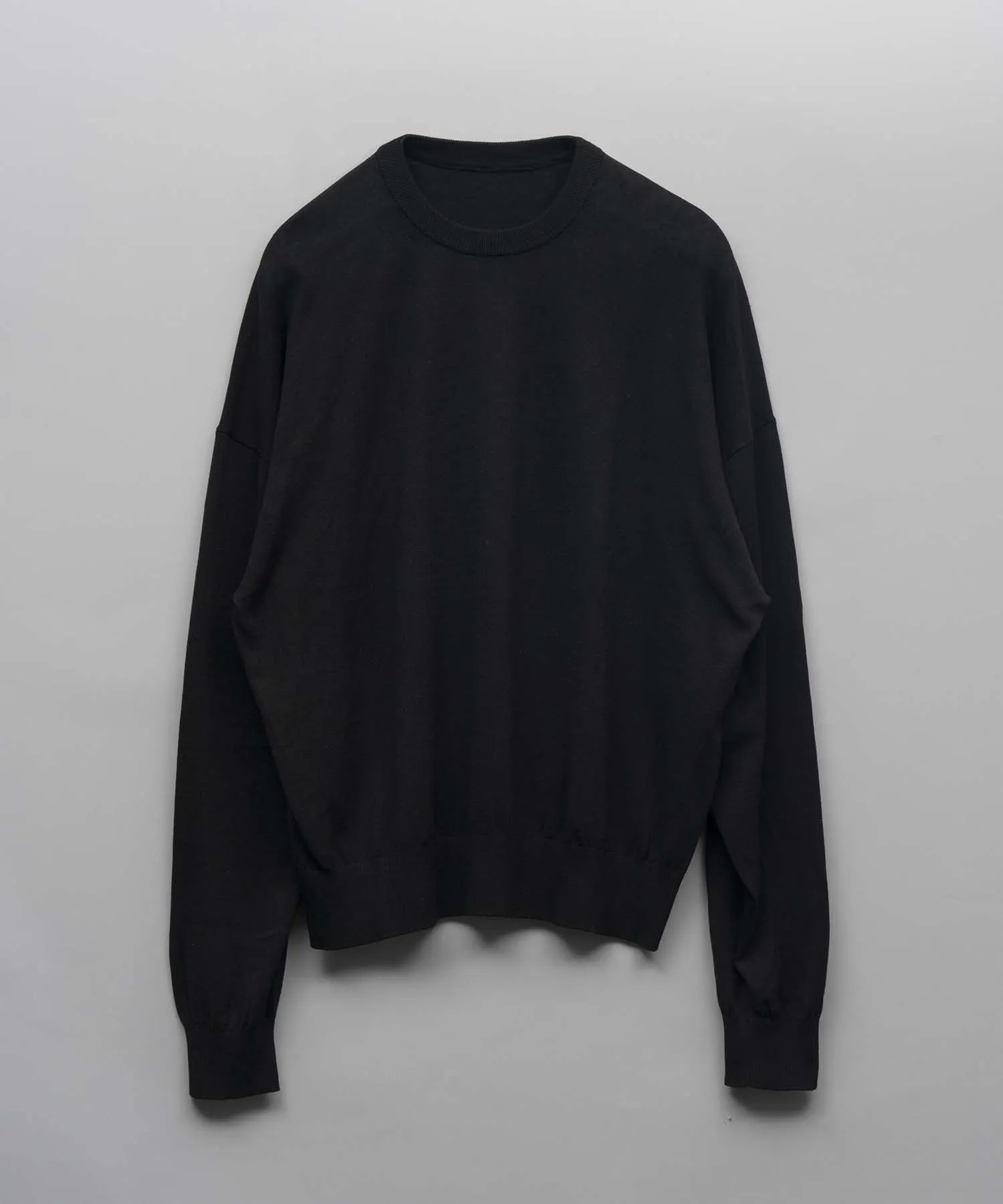 Prime-Over Slik Cotton Crew Neck Knit Pullover