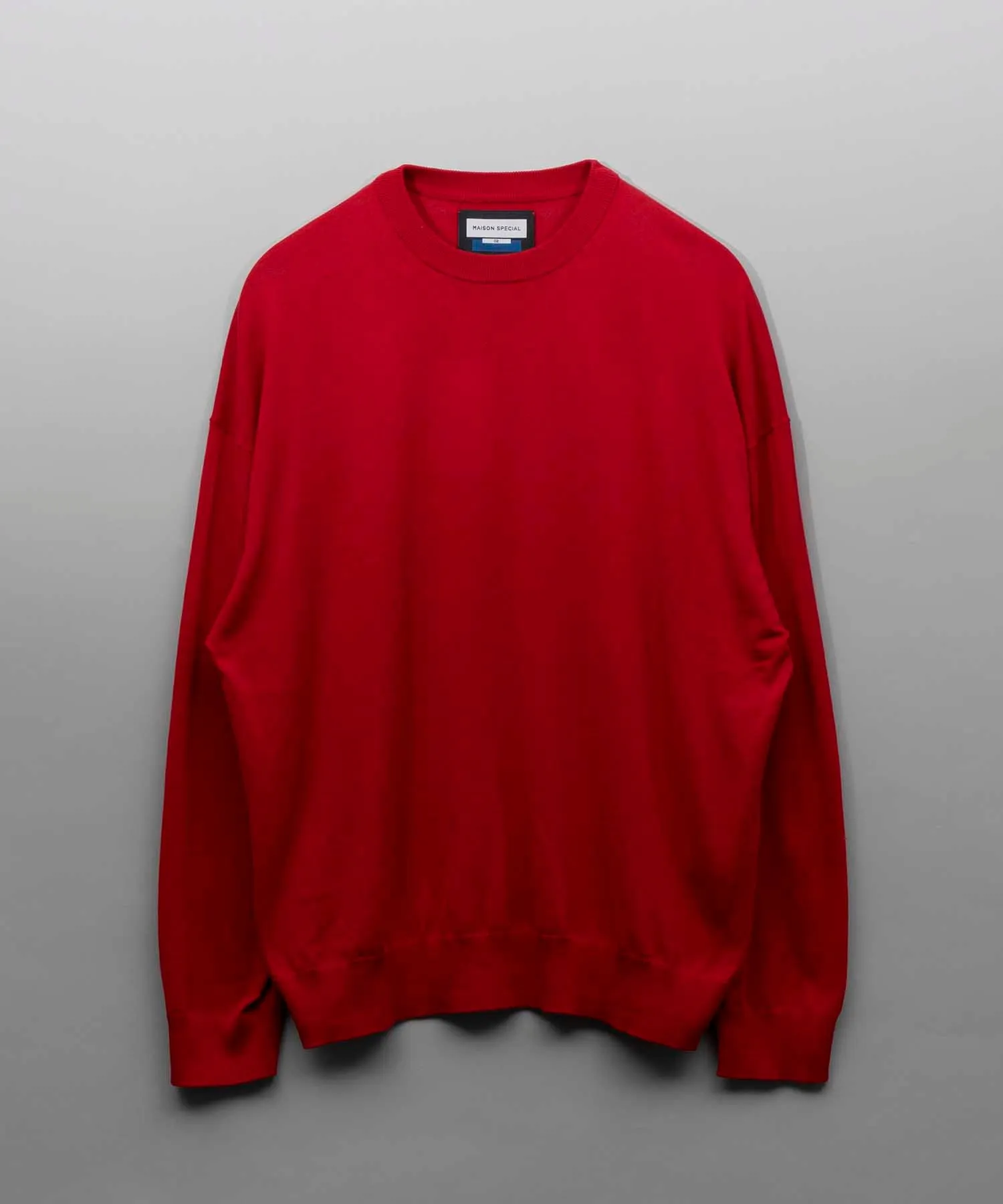 Prime-Over Slik Cotton Crew Neck Knit Pullover