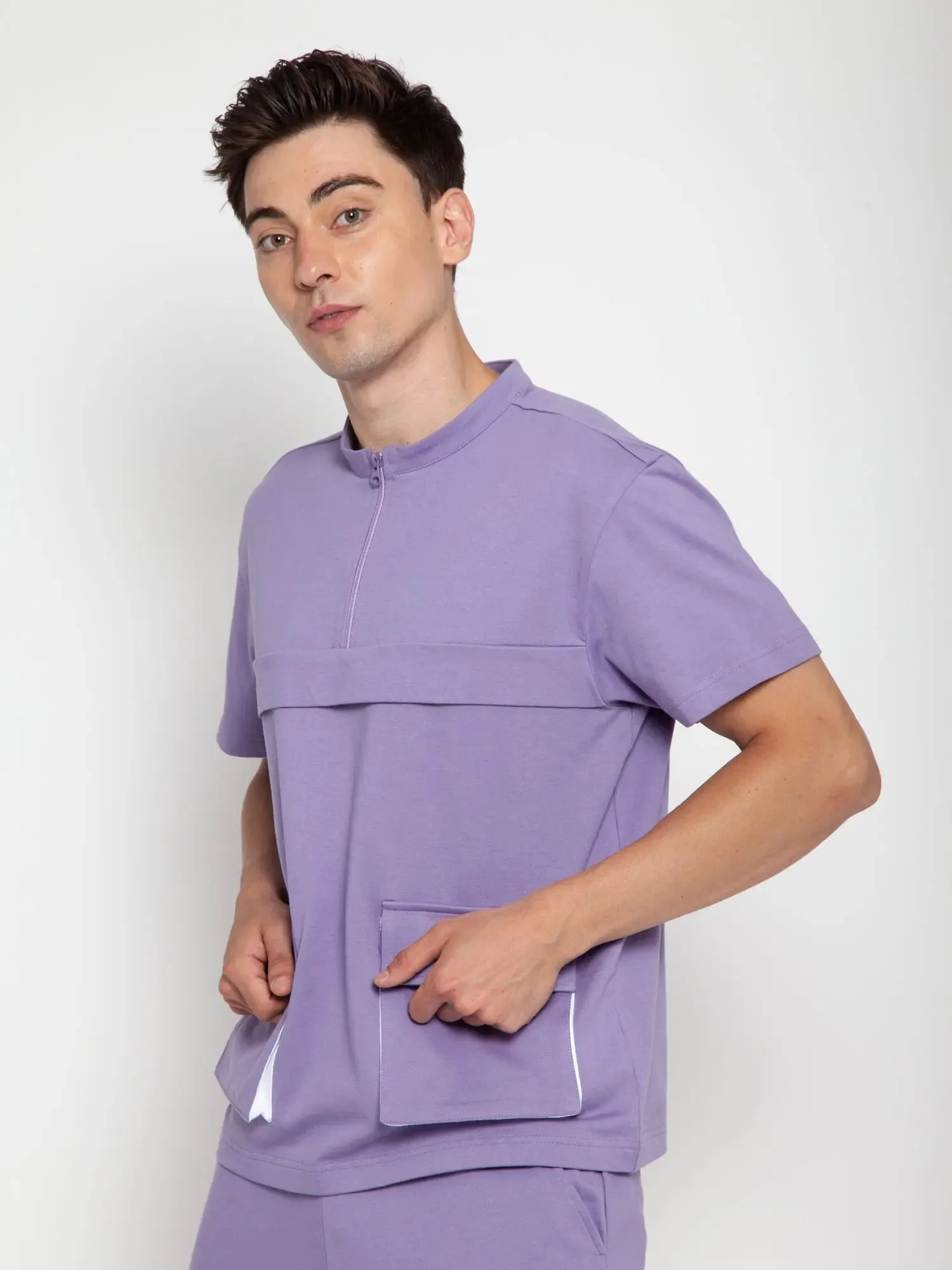 Purple Haze Oversized Detail T-shirt