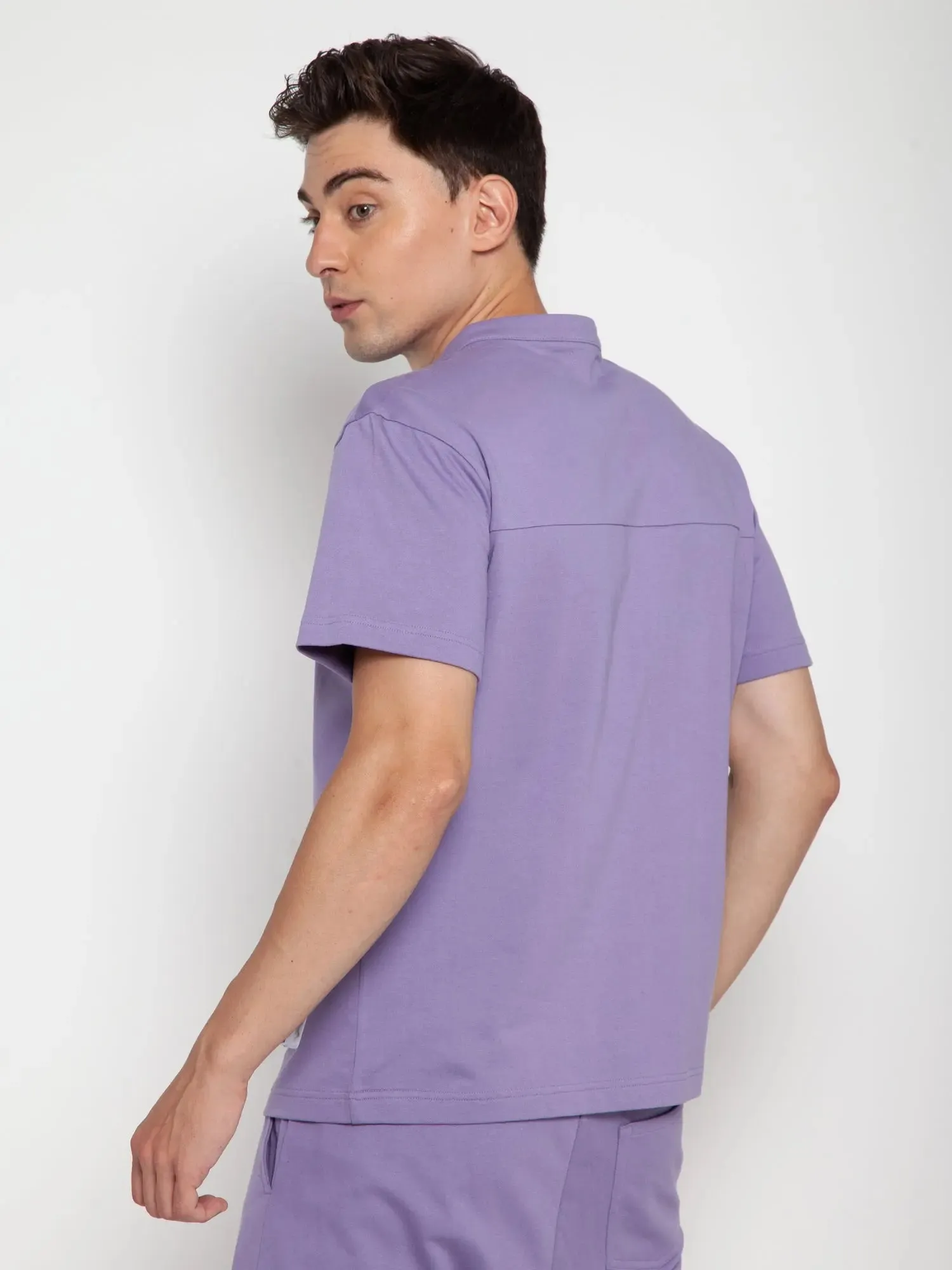 Purple Haze Oversized Detail T-shirt