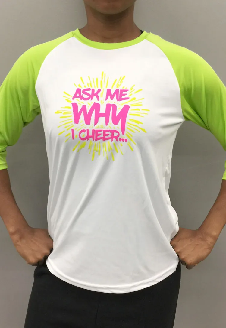 "Ask Me Why I Cheer" PJ T-Shirt