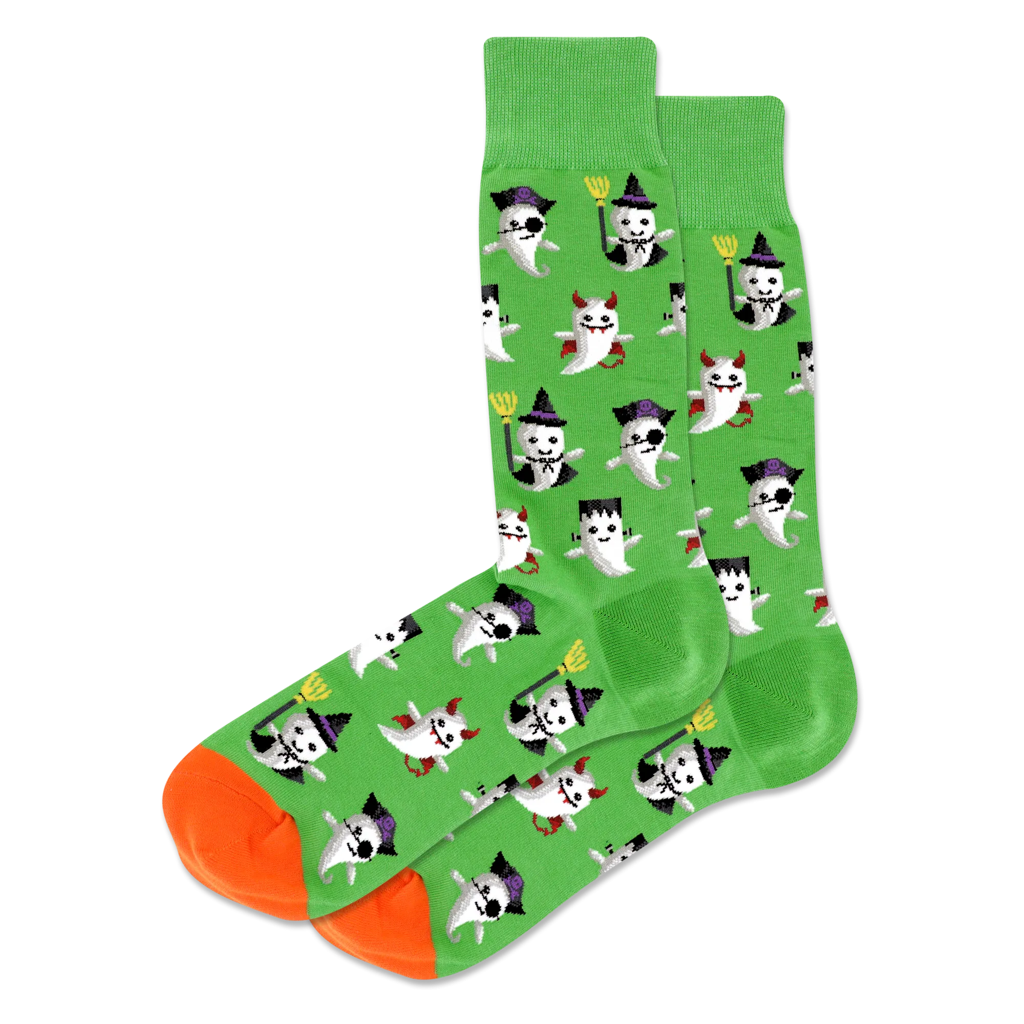 "Costume Ghosts" Cotton Crew Socks by Hot Sox