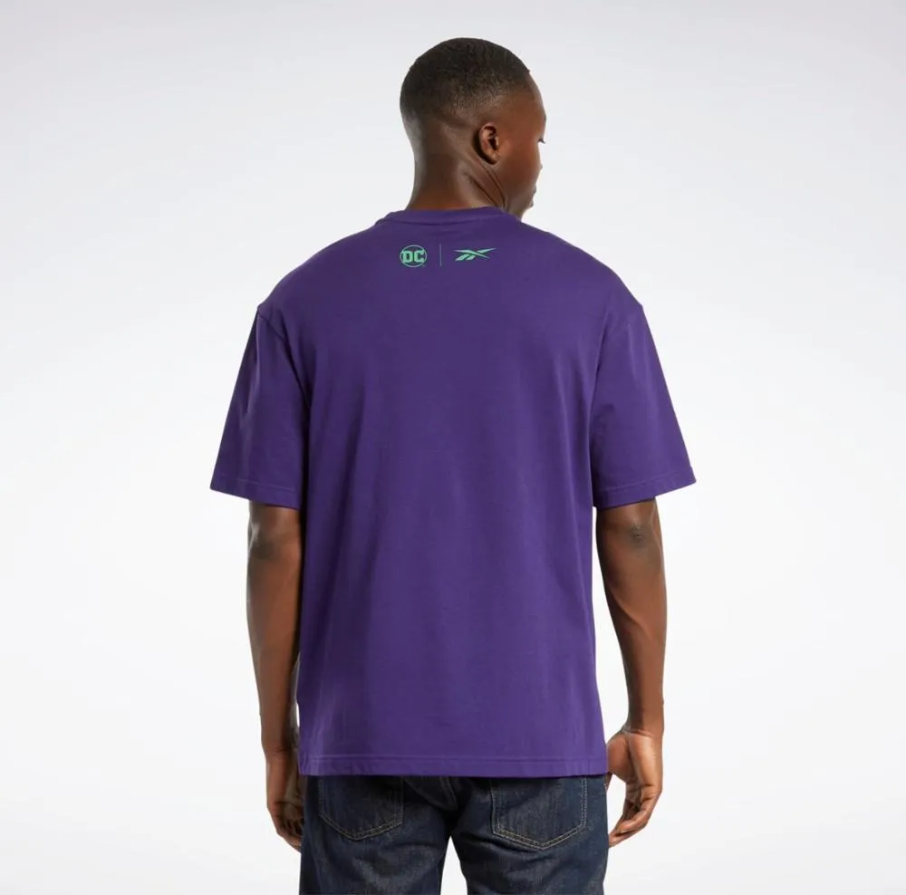 Reebok Apparel Men DC x Reebok Logo T-Shirt DRKORC