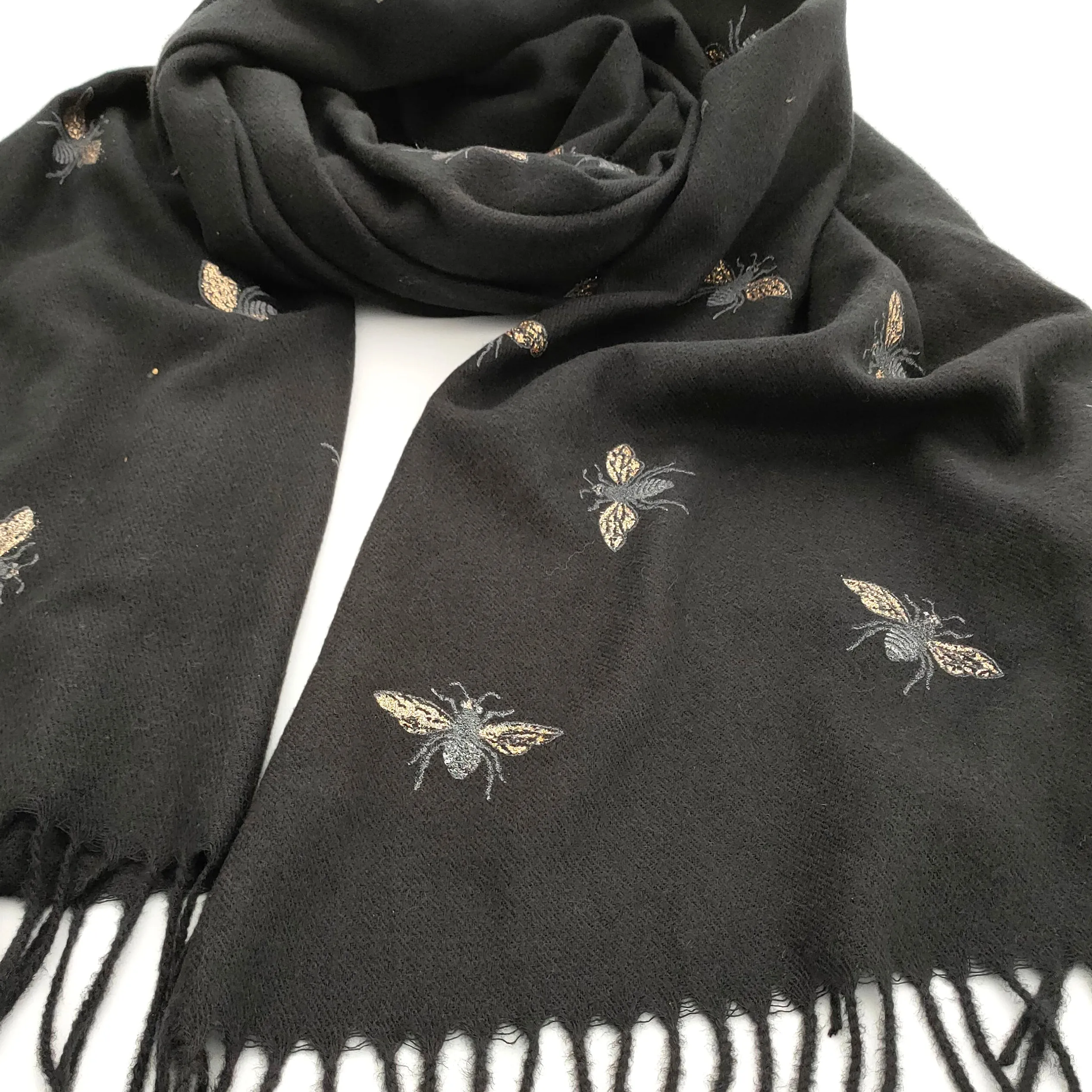 Remo - Glitter Bee Pashmina Style Scarf