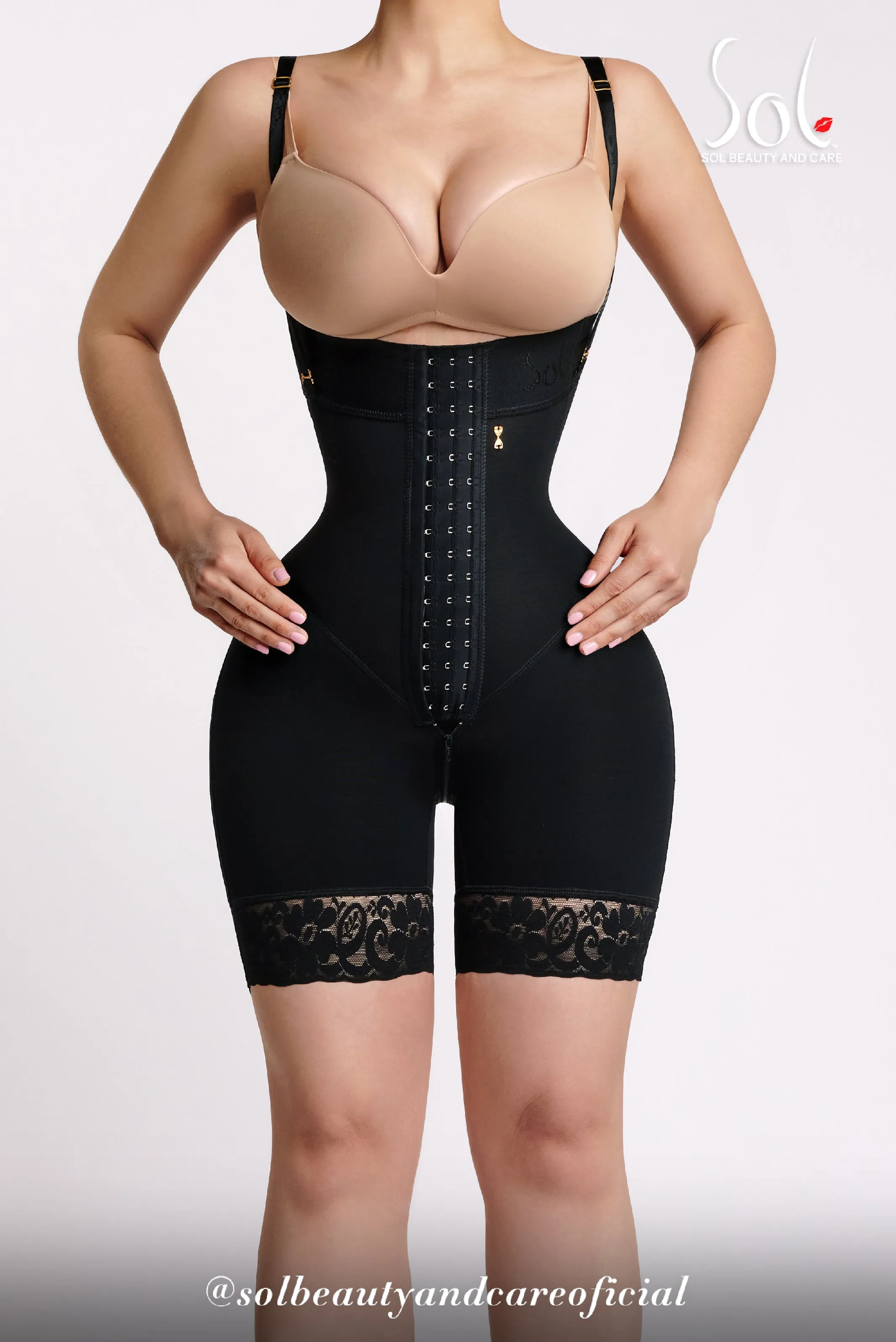 Rib Height Hourglass - Mid-leg Shapewear