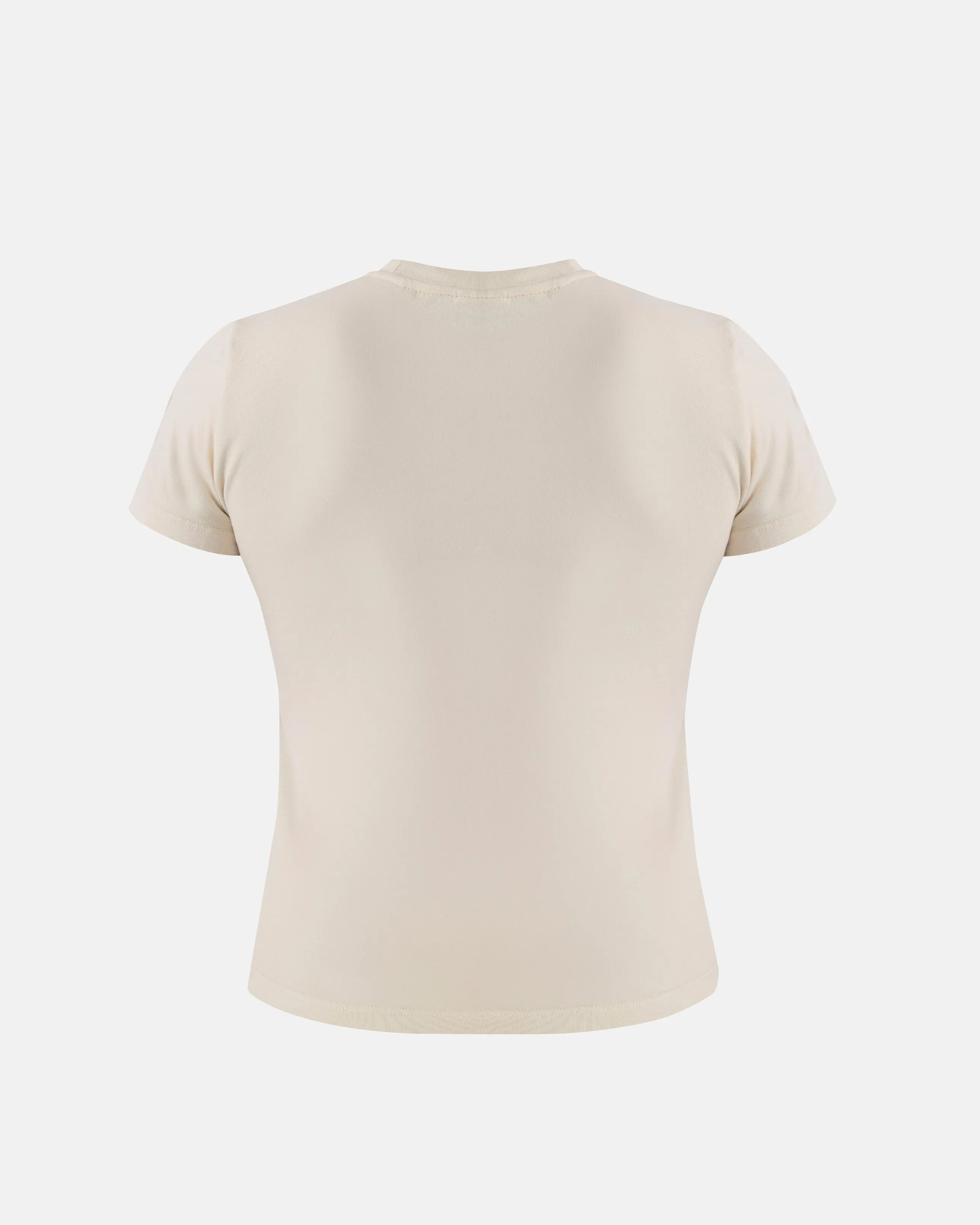 Riviera Basic Long Baby Tee Cream