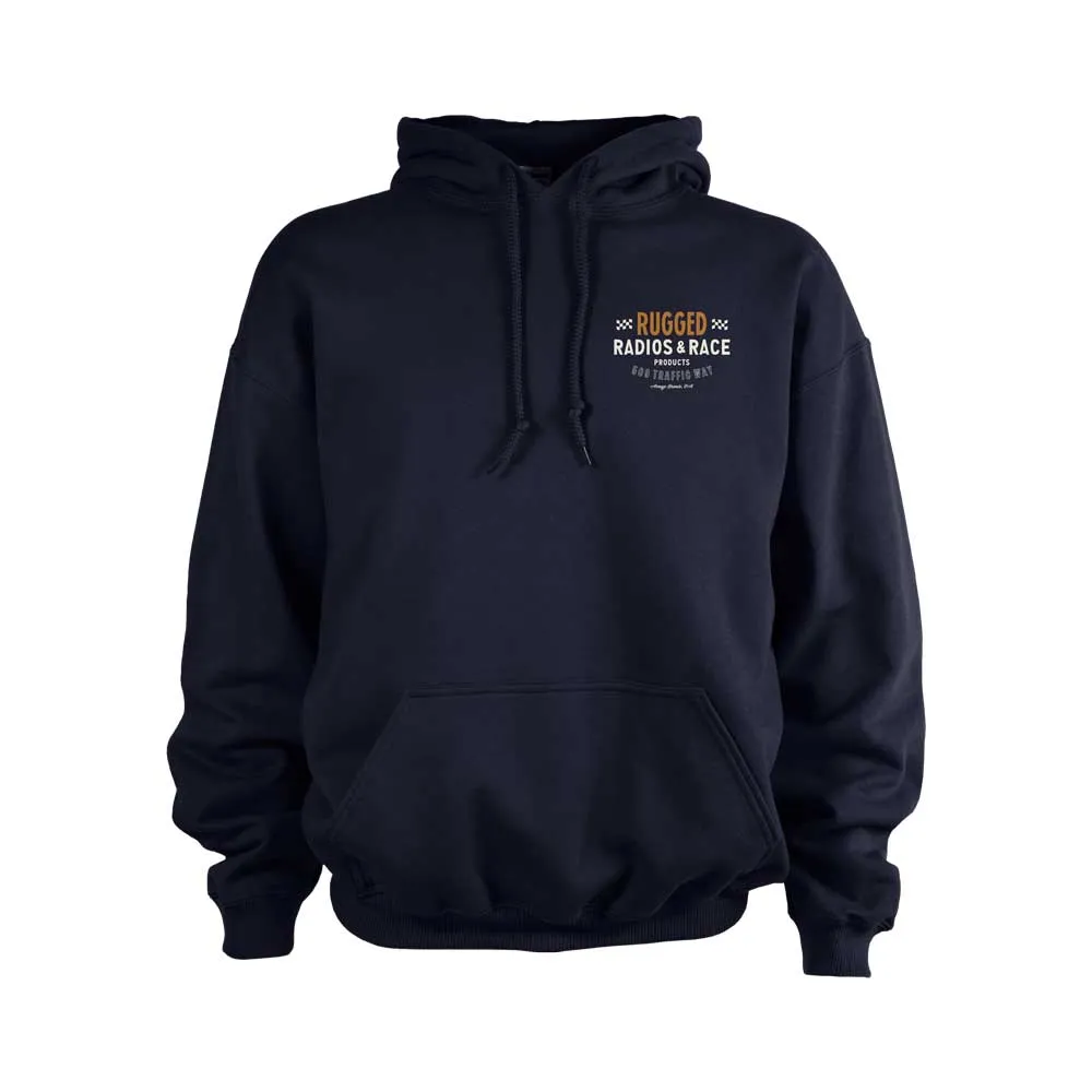 Rugged Radios VINTAGE RACE Pullover Hoodie - Navy Blue