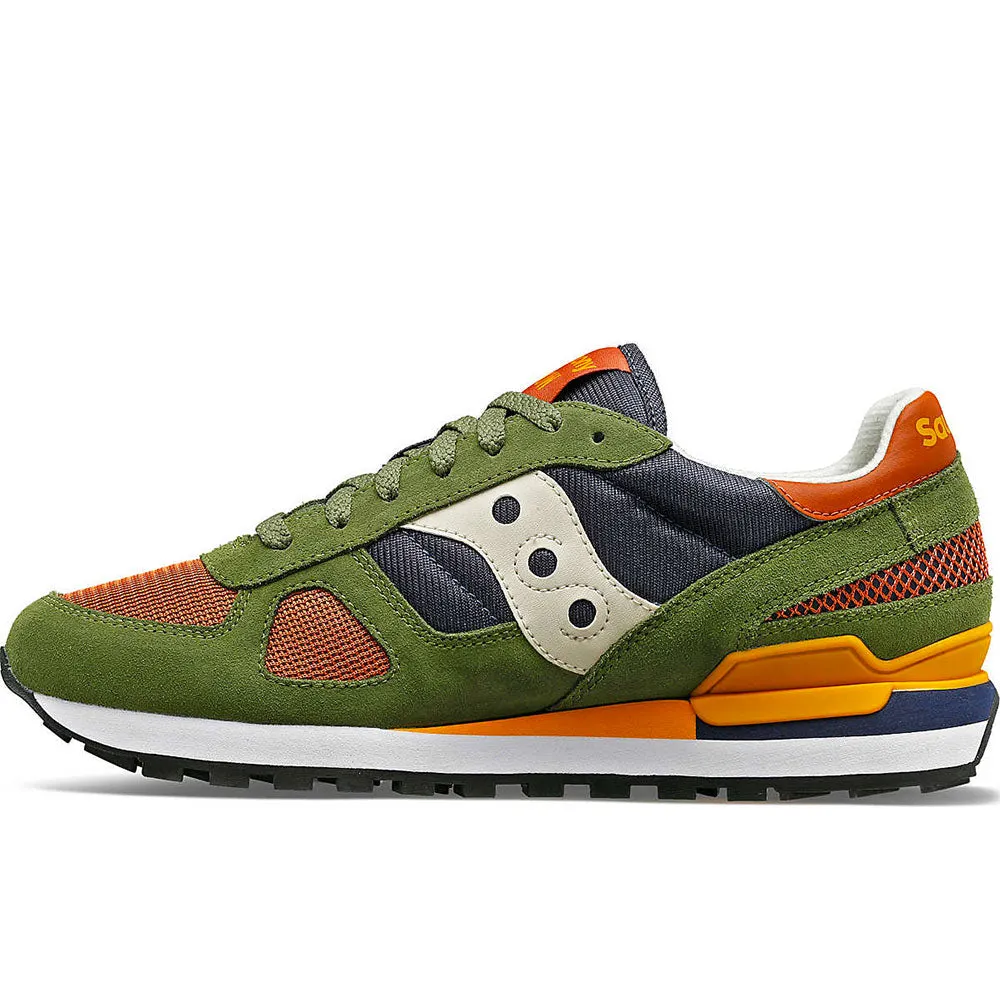 Scarpe Uomo Saucony Sneakers Shadow Original Green - Navy