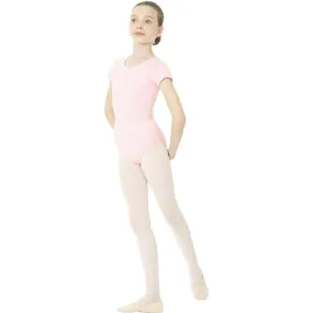 Short Sleeve Cotton Leotard for Kids (1635C)