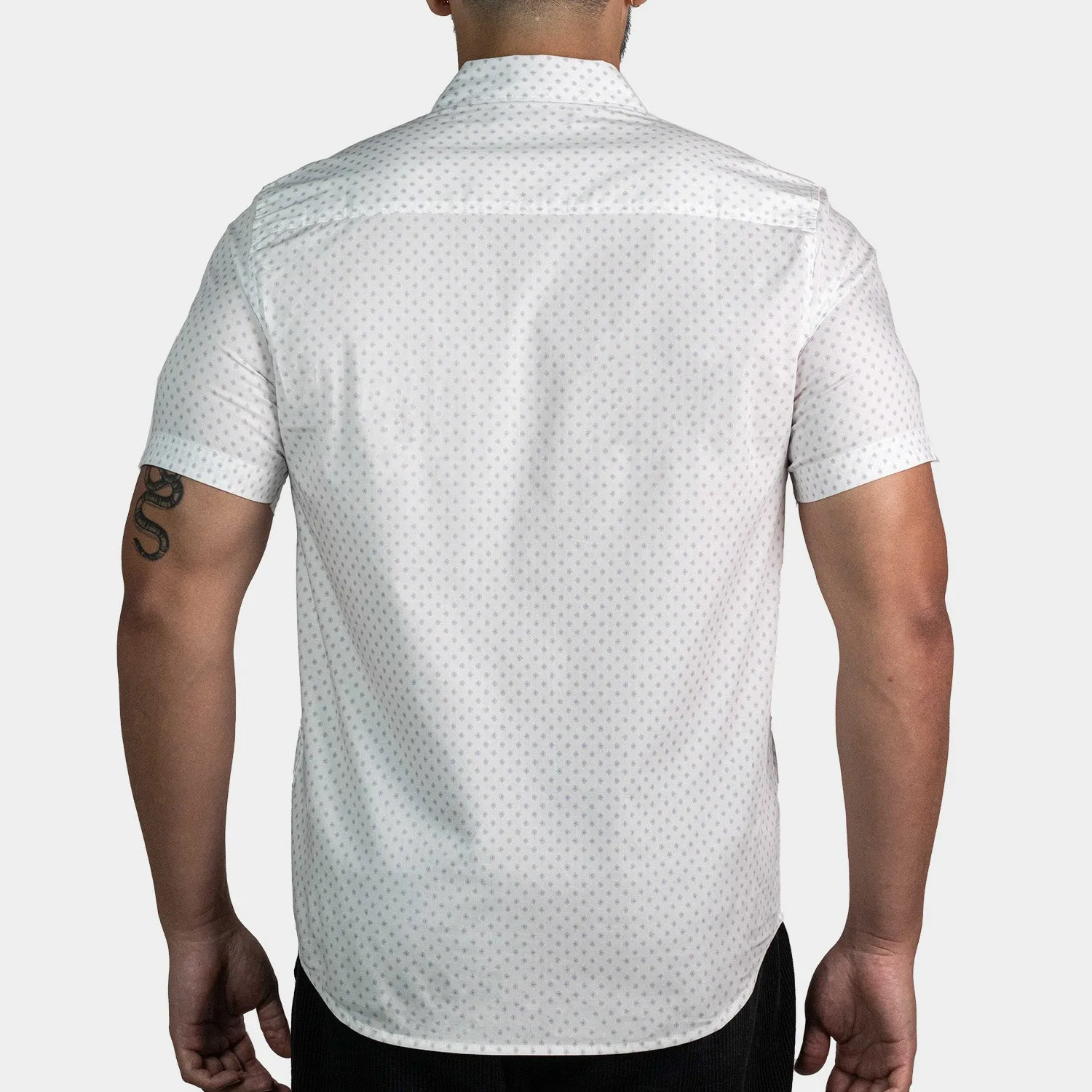 Short Sleeve Patch Para Hombre