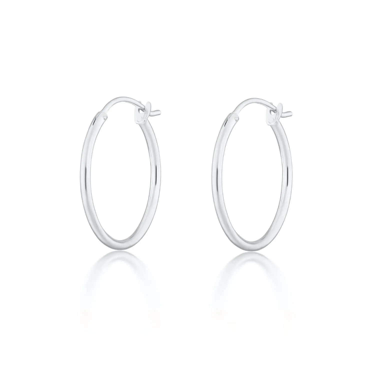 Silver Classic Hoop Earrings