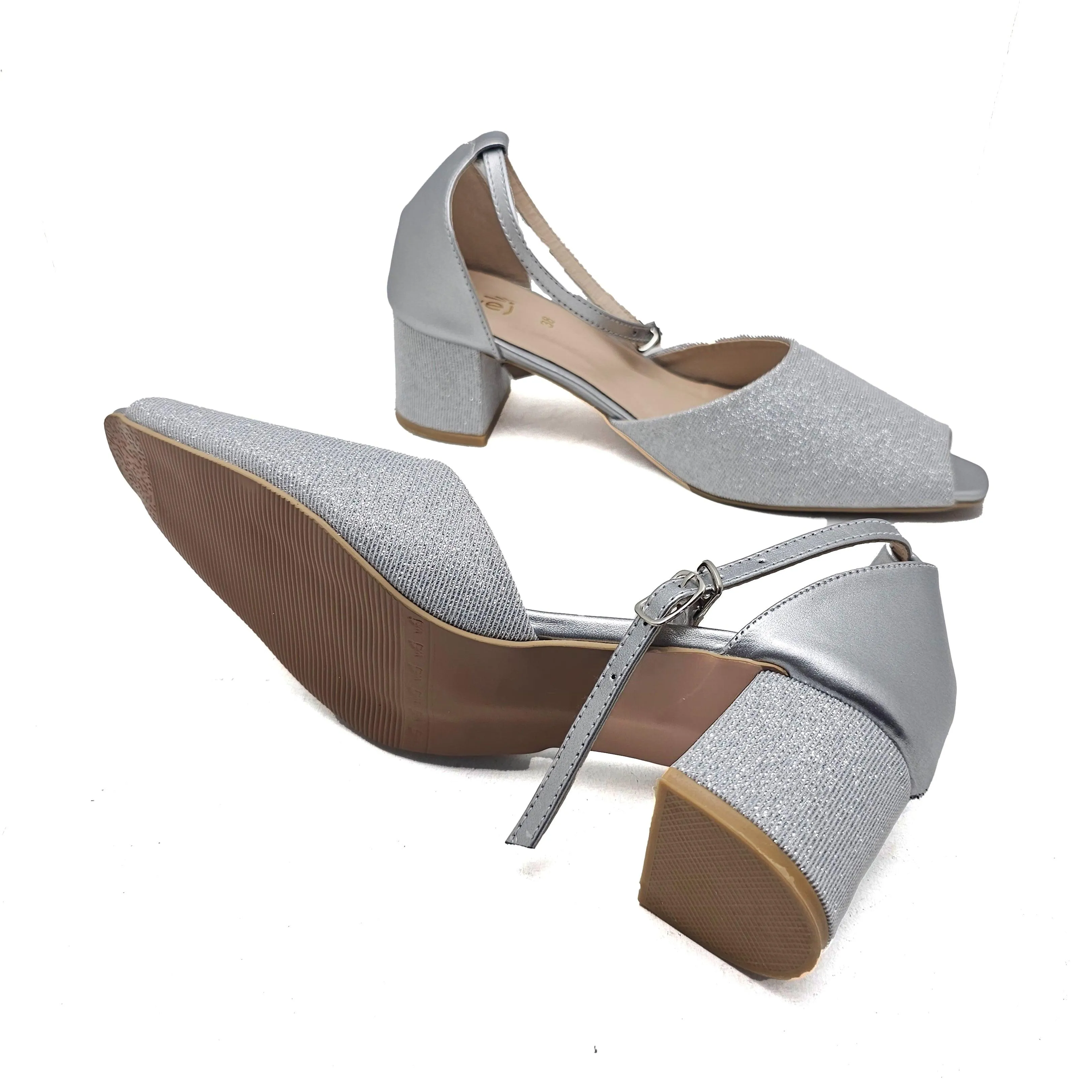 Silver Formal Court Shoes