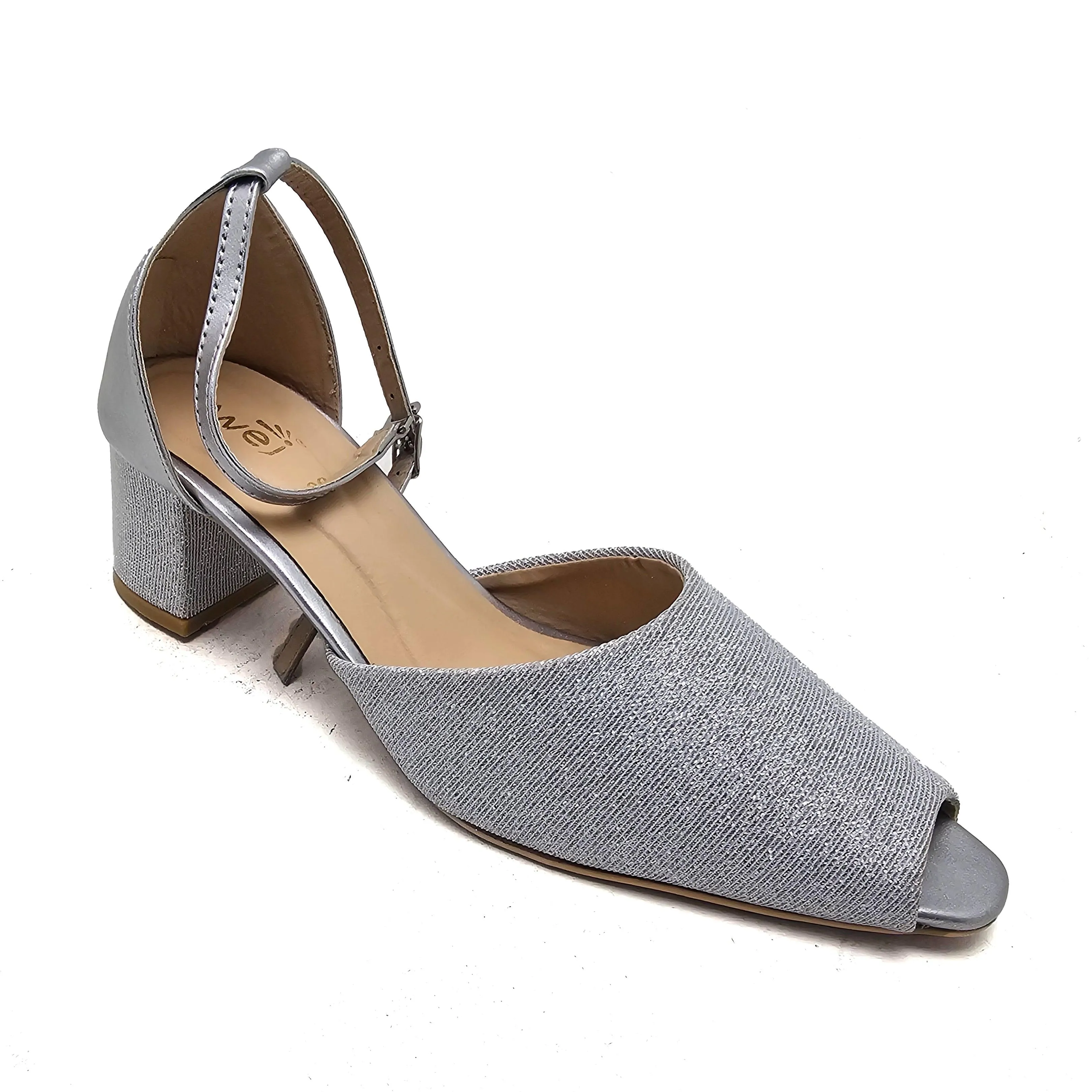 Silver Formal Court Shoes