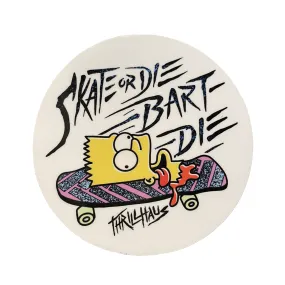 Skate or Die Bart Die Sticker