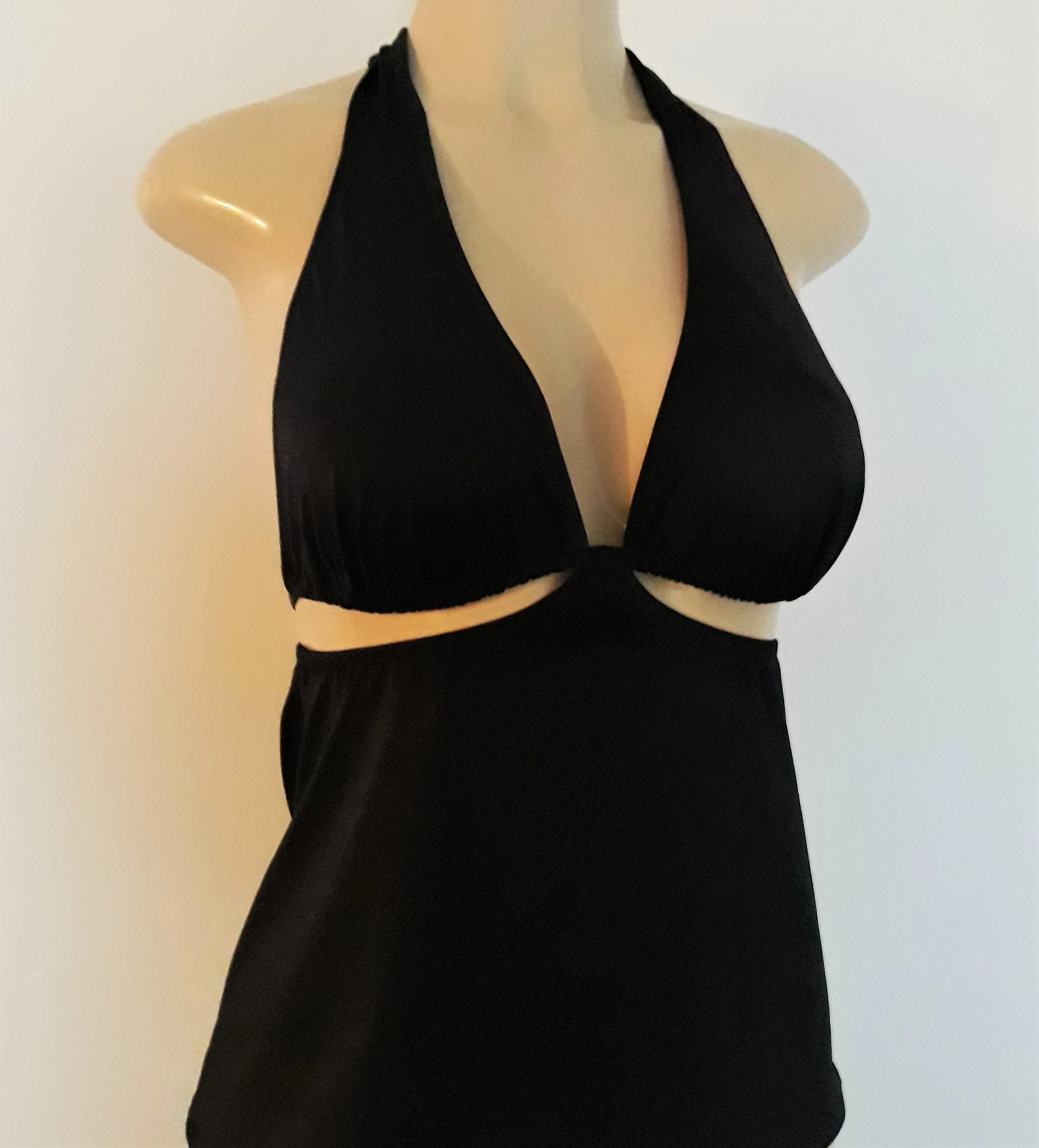 Sliding Halter Convertible Tankini Top