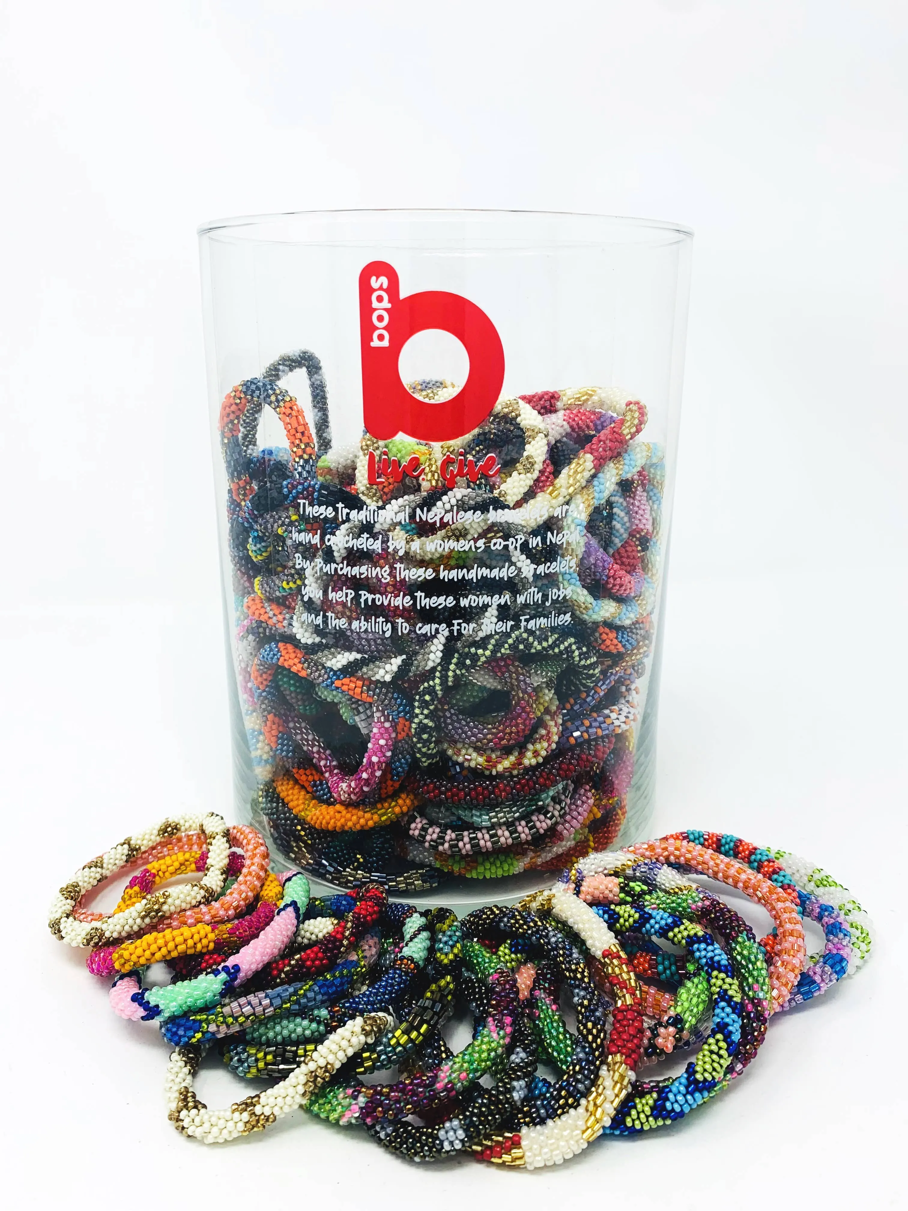 *SPECIAL* 150 Assorted Nepal Bracelets in Glass Jar