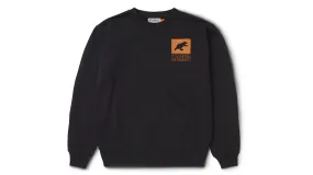 SPORT BEAR LOGO SWEATSHIRT - JET BLACK / DESERT SUN