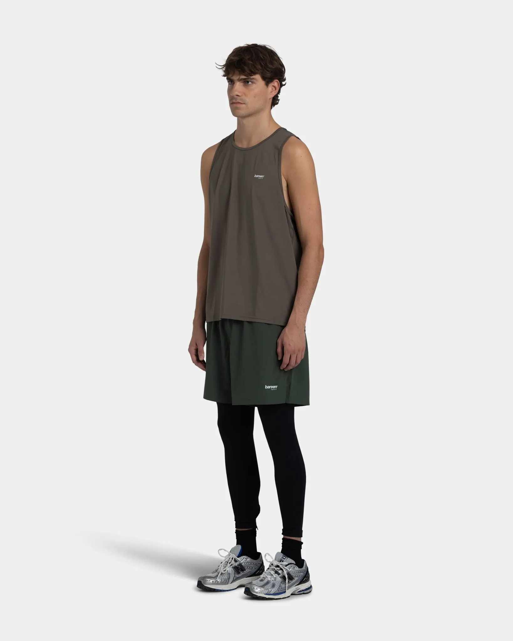 Sports Tank-Top, Men (Cord Brown) -