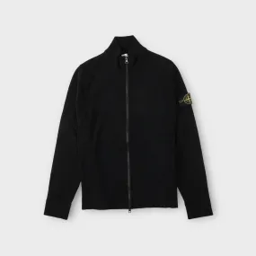 Stone Island 503A1 Full Zip Uldstrik I Sort