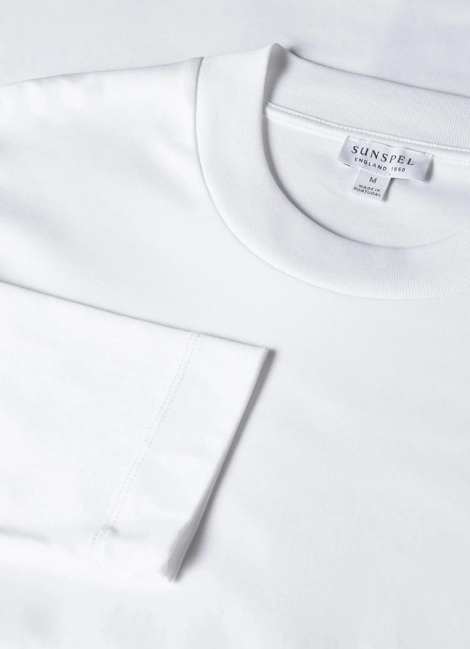 SUNSPEL Long Sleeve Heavyweight T-shirt - WHITE