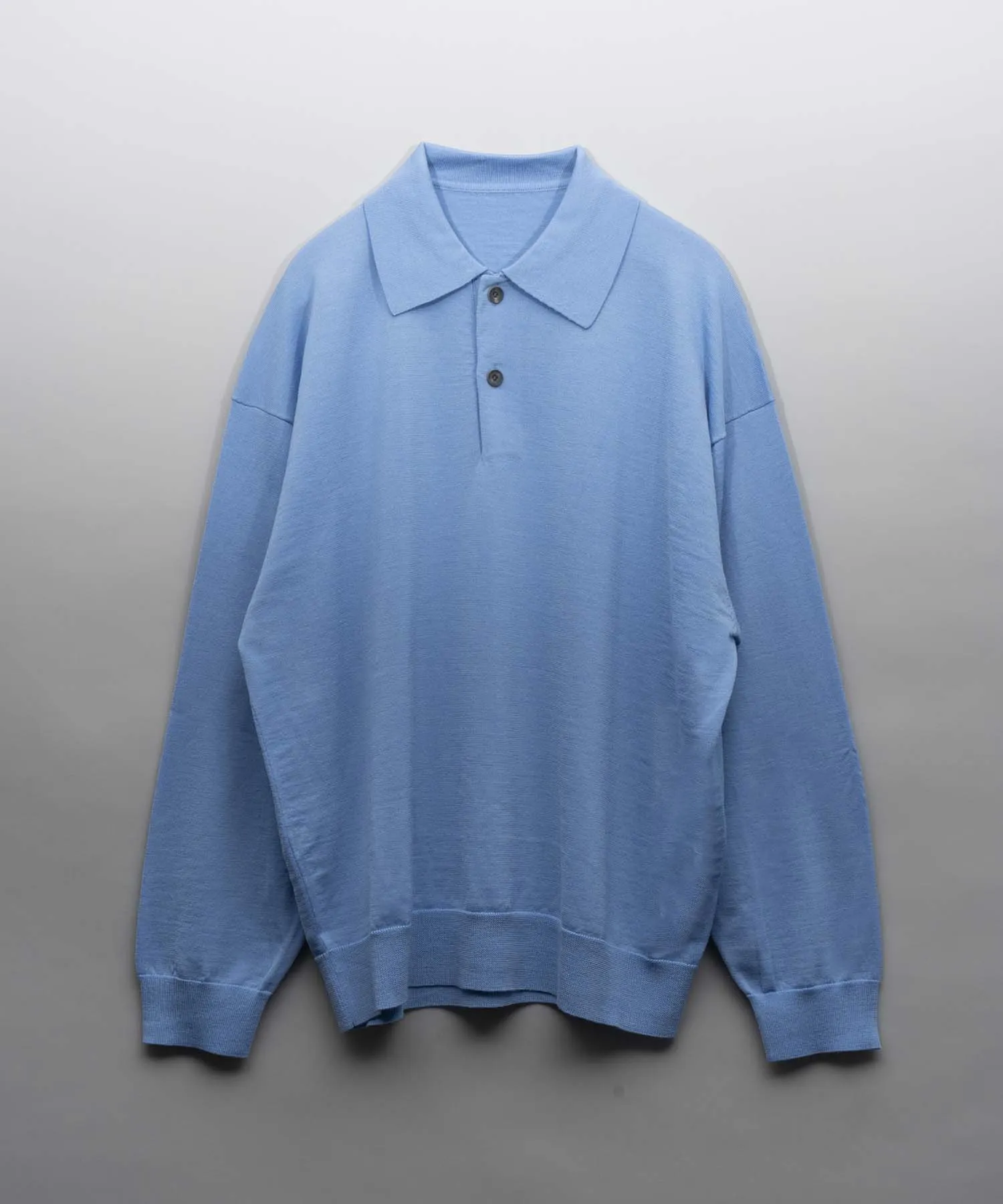 Super120s High Gauge Prime-Over Knit Polo Shirt