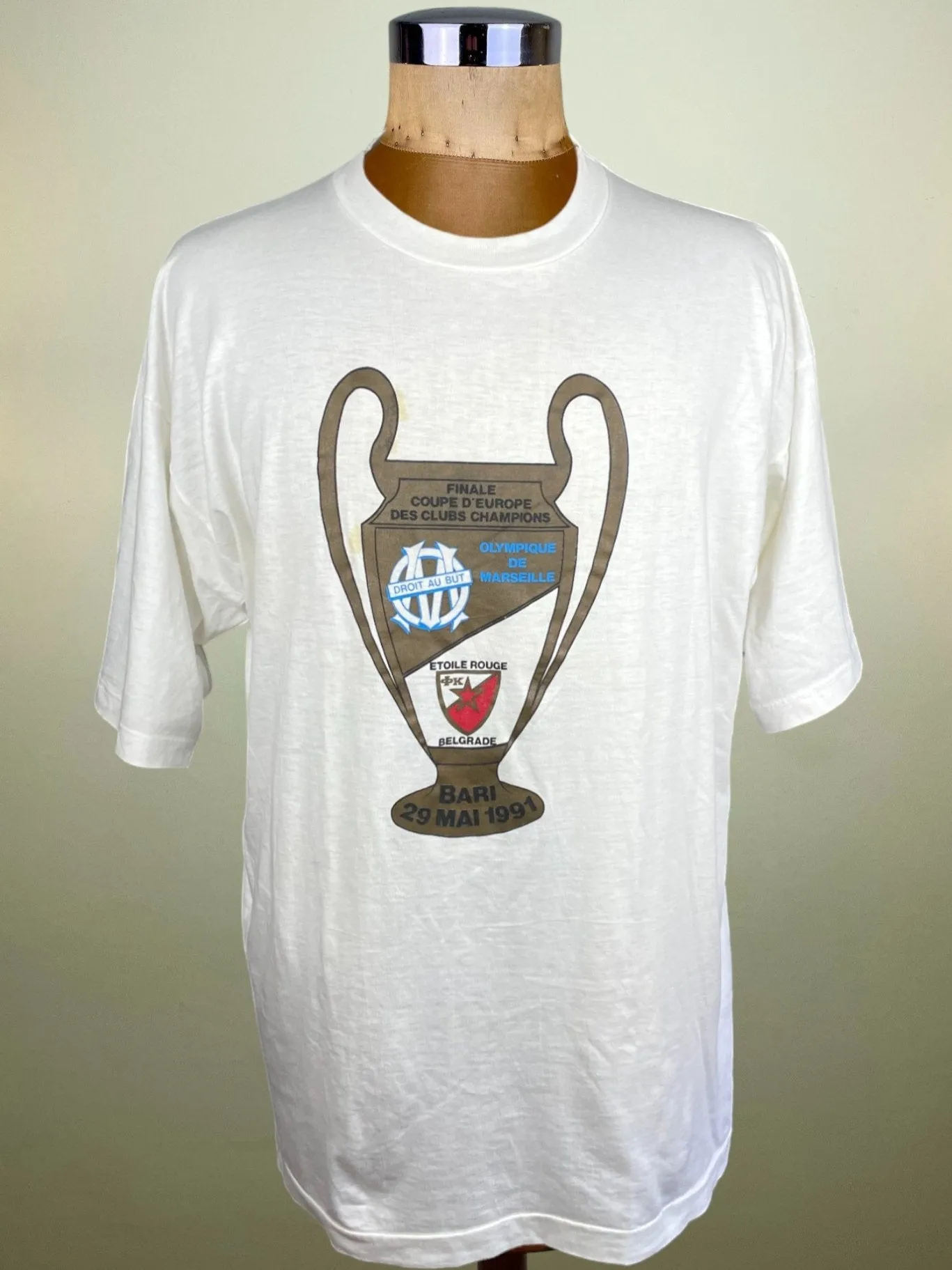 T-Shirt | 1991 | Marseille vs Red Star | European Cup Final | Bootleg T-Shirt