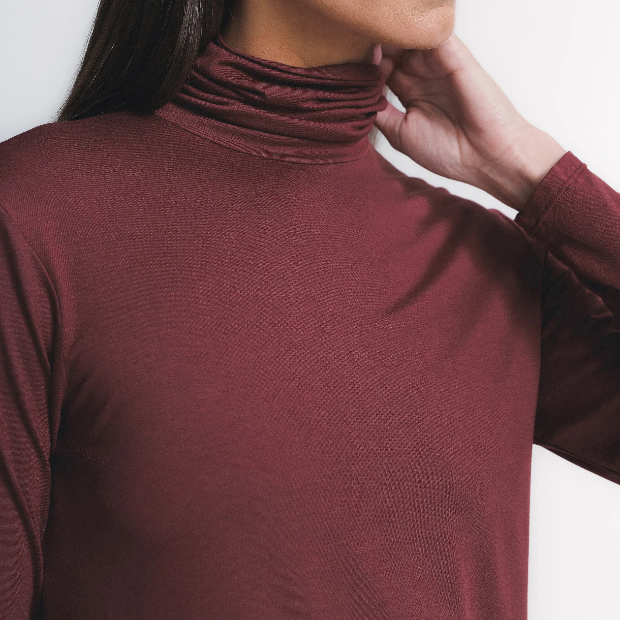 Tech T-shirt High Neck Long Sleeve Feminino