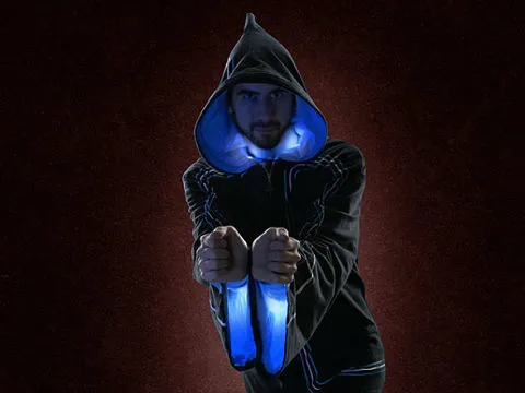 Technomancer Digital LED Wizard Hoodie