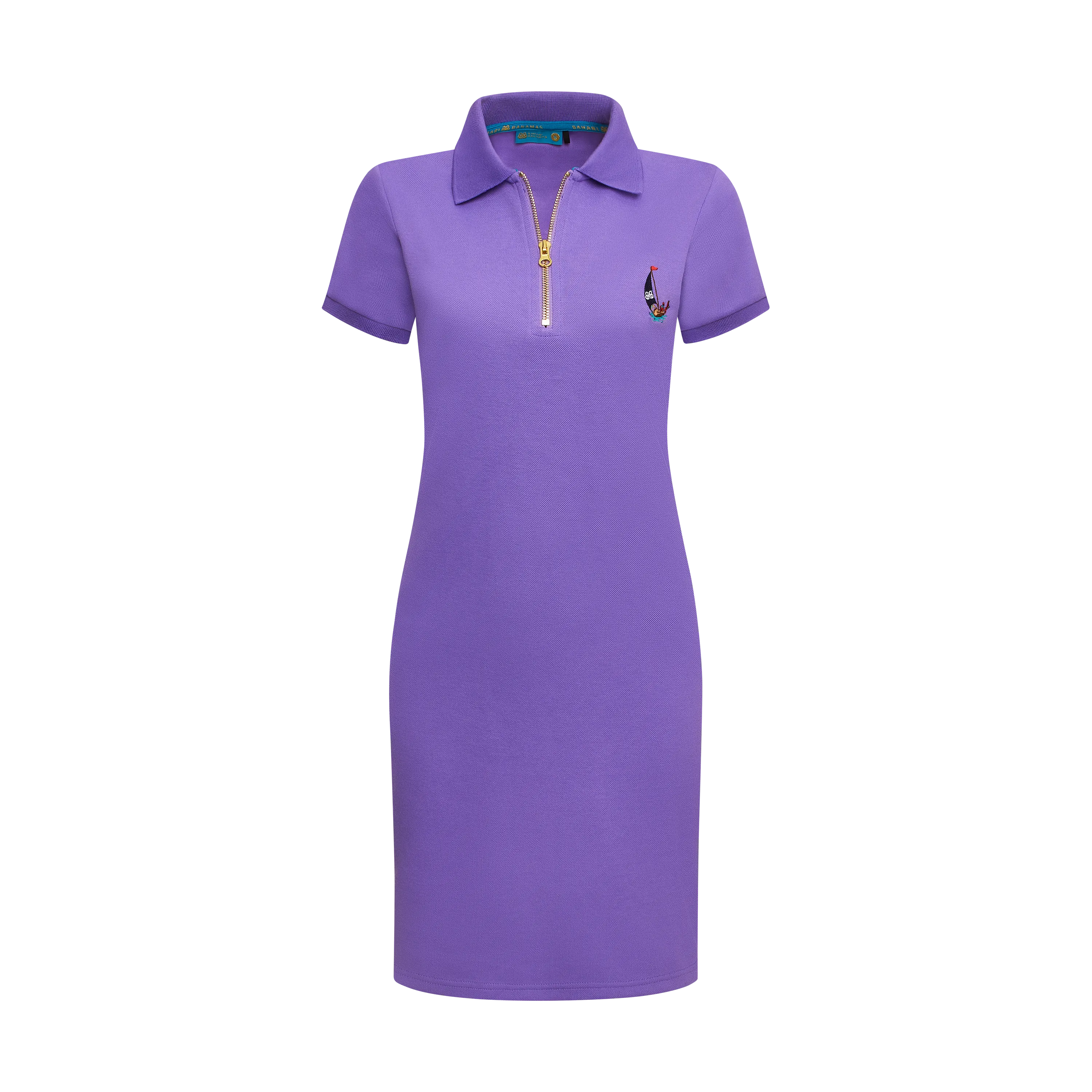 THE TERIDAE POLO DRESS-IRIS