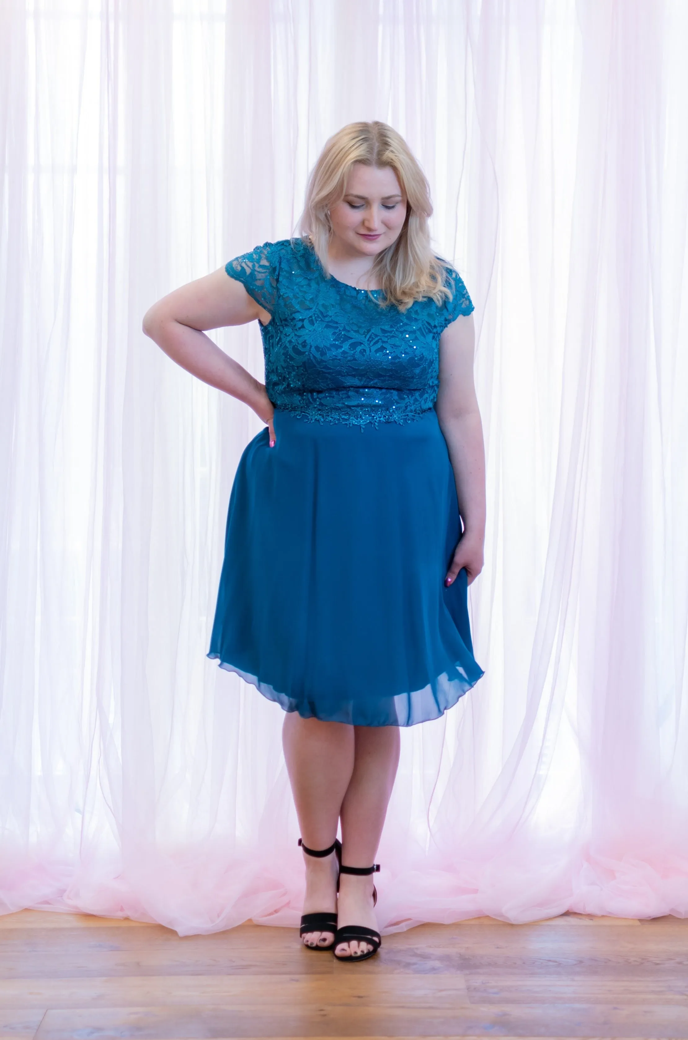 Twirl Dress - Oil Blue