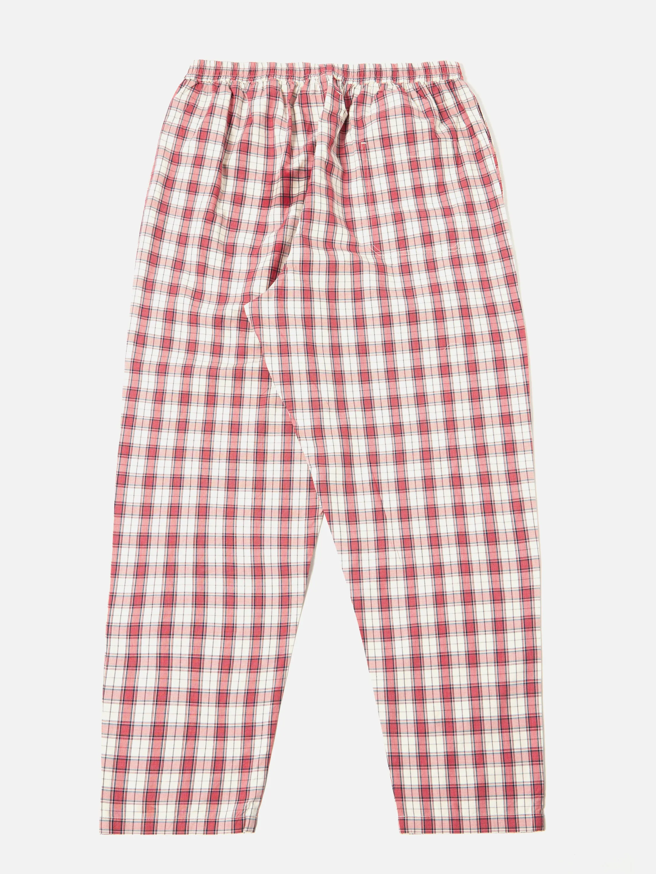 Universal Works Pyjama in Red Cotton Check