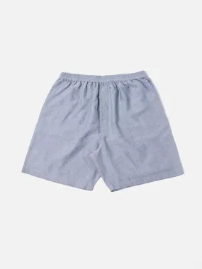 Universal Works Pyjama Short in Navy Oxford Cotton