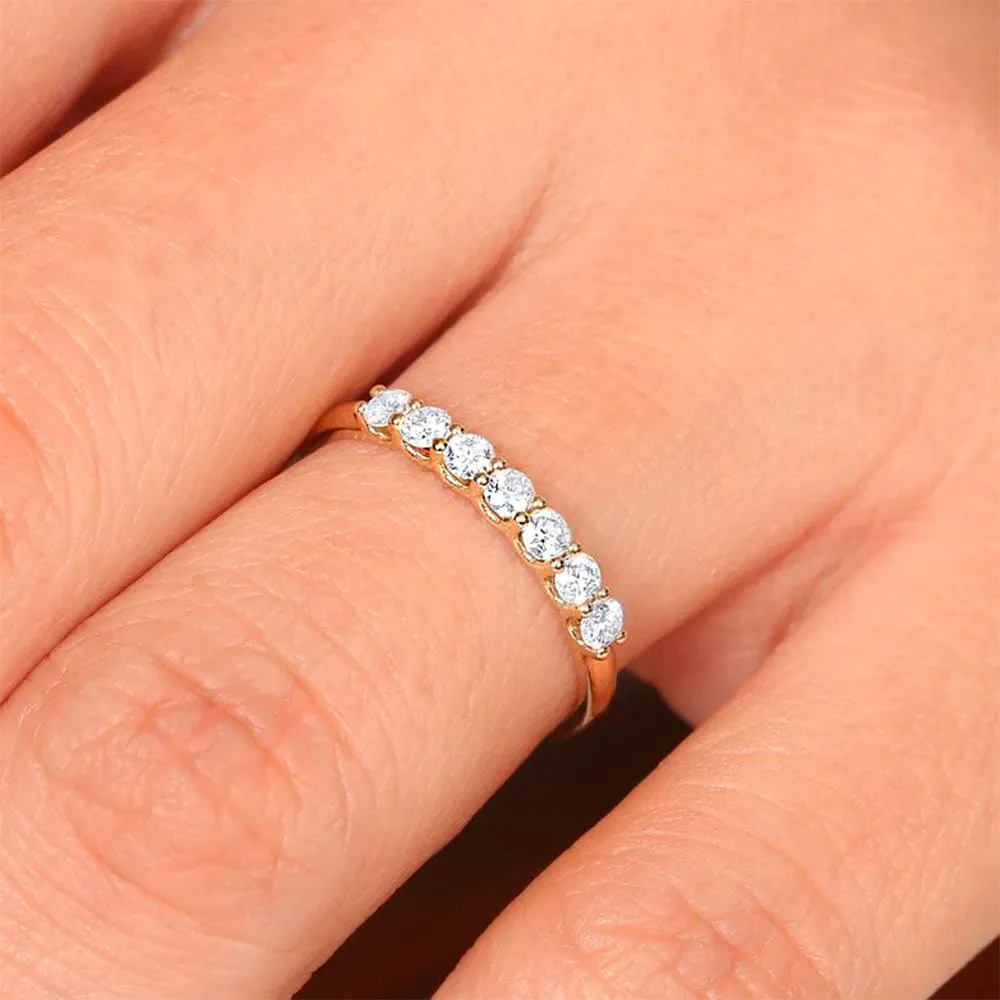 Versa Half Eternity Seven Stone Diamond Ring