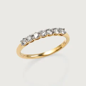 Versa Half Eternity Seven Stone Diamond Ring