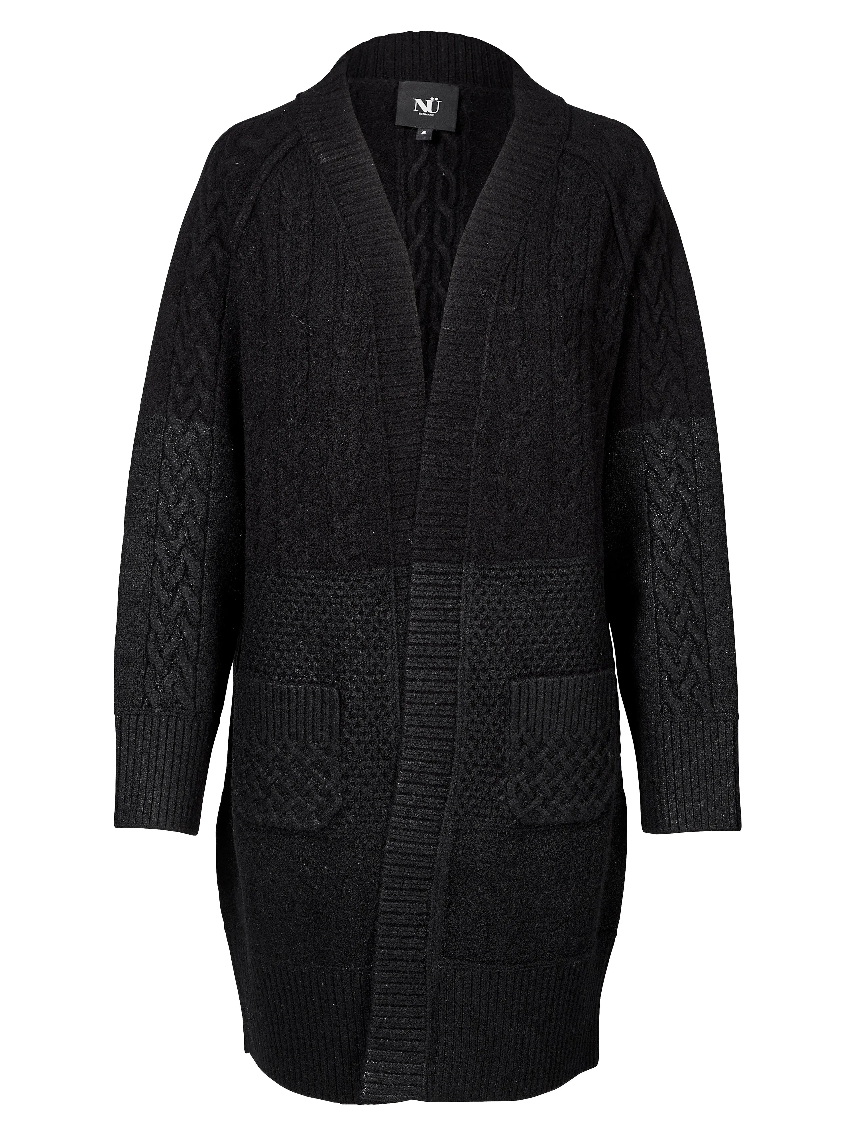 VIBE knitted cardigan - Black mix