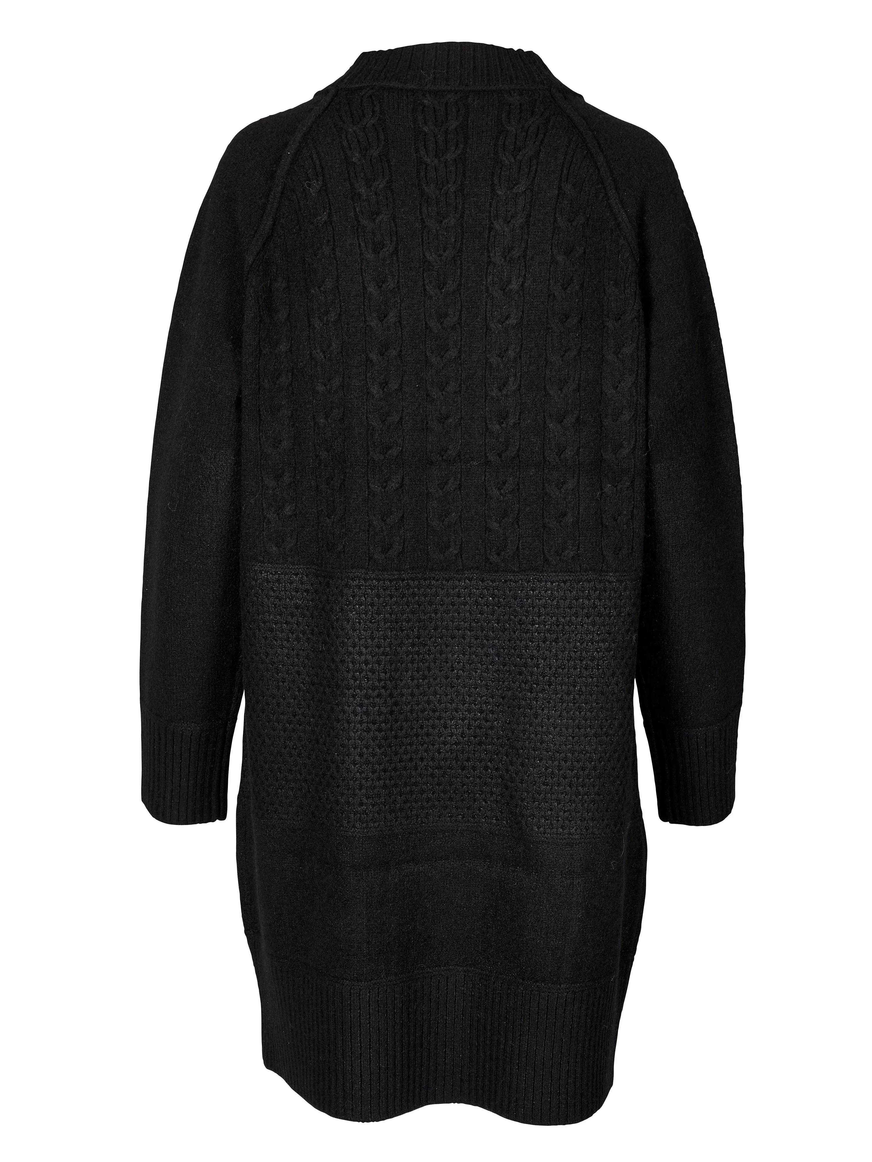 VIBE knitted cardigan - Black mix