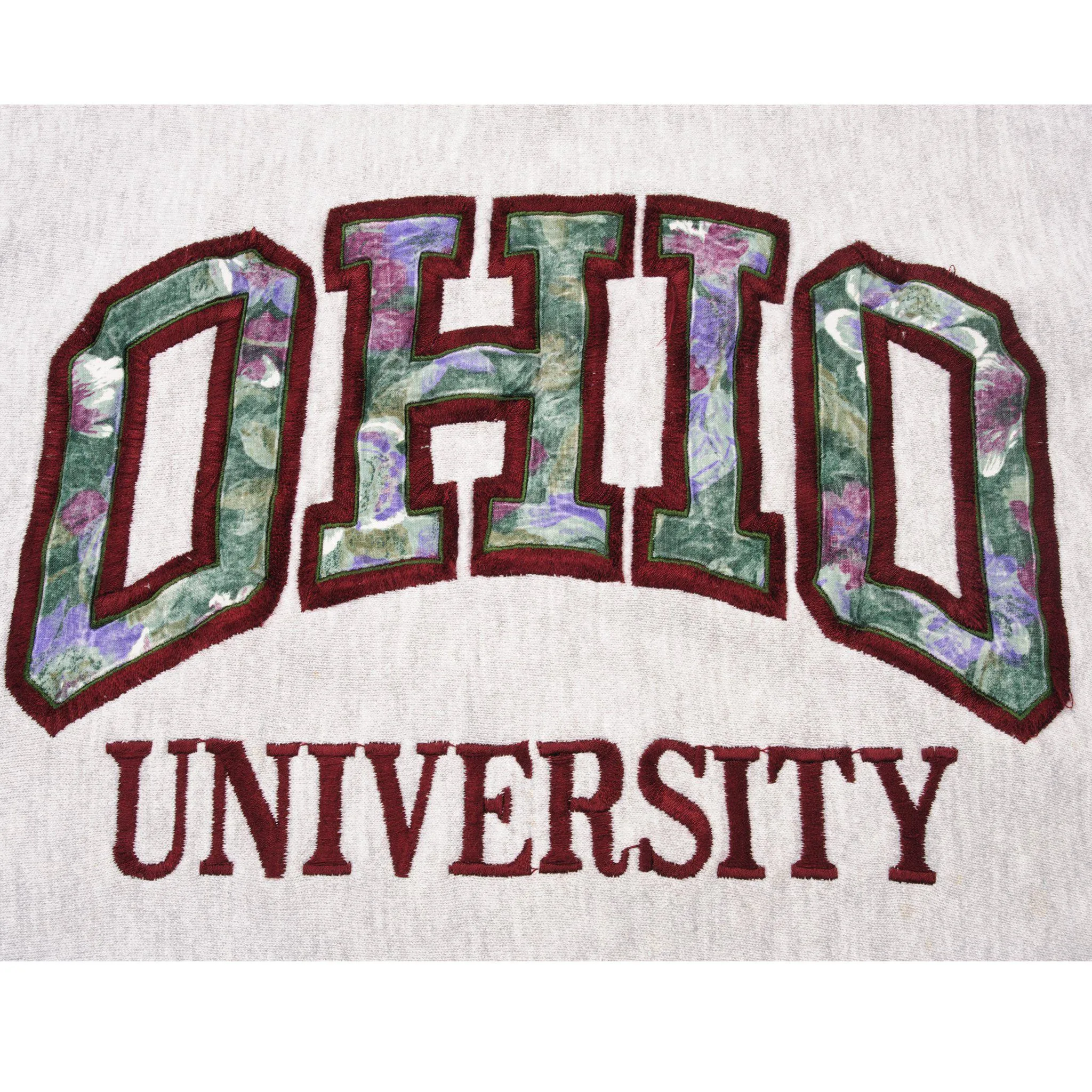 VINTAGE CHAMPION REVERSE WEAVE OHIO UNIVERSITY SWEATSHIRT 1990S SIZE LARGE MADE IN USA