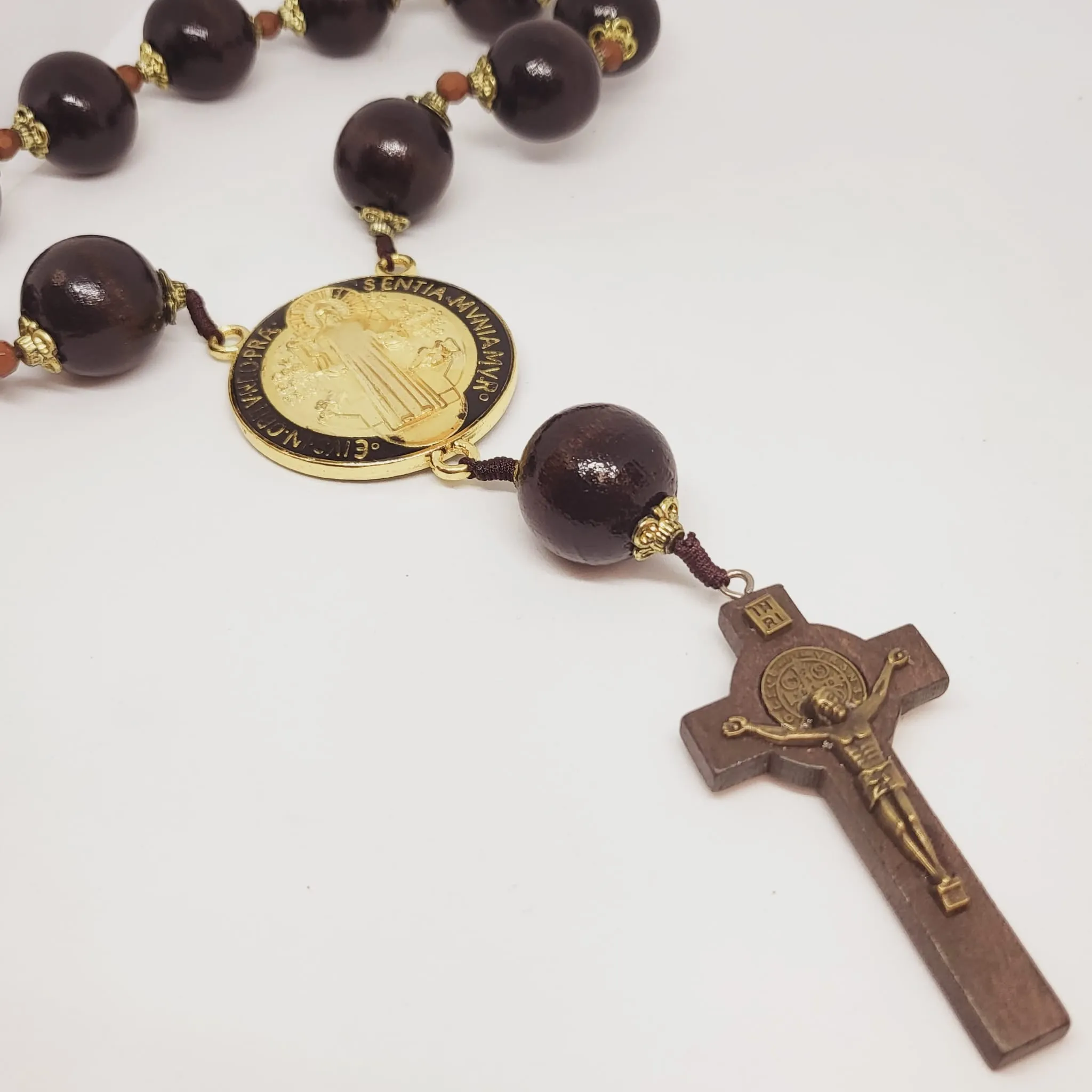 Wall Decade Rosary - Saint Benedict