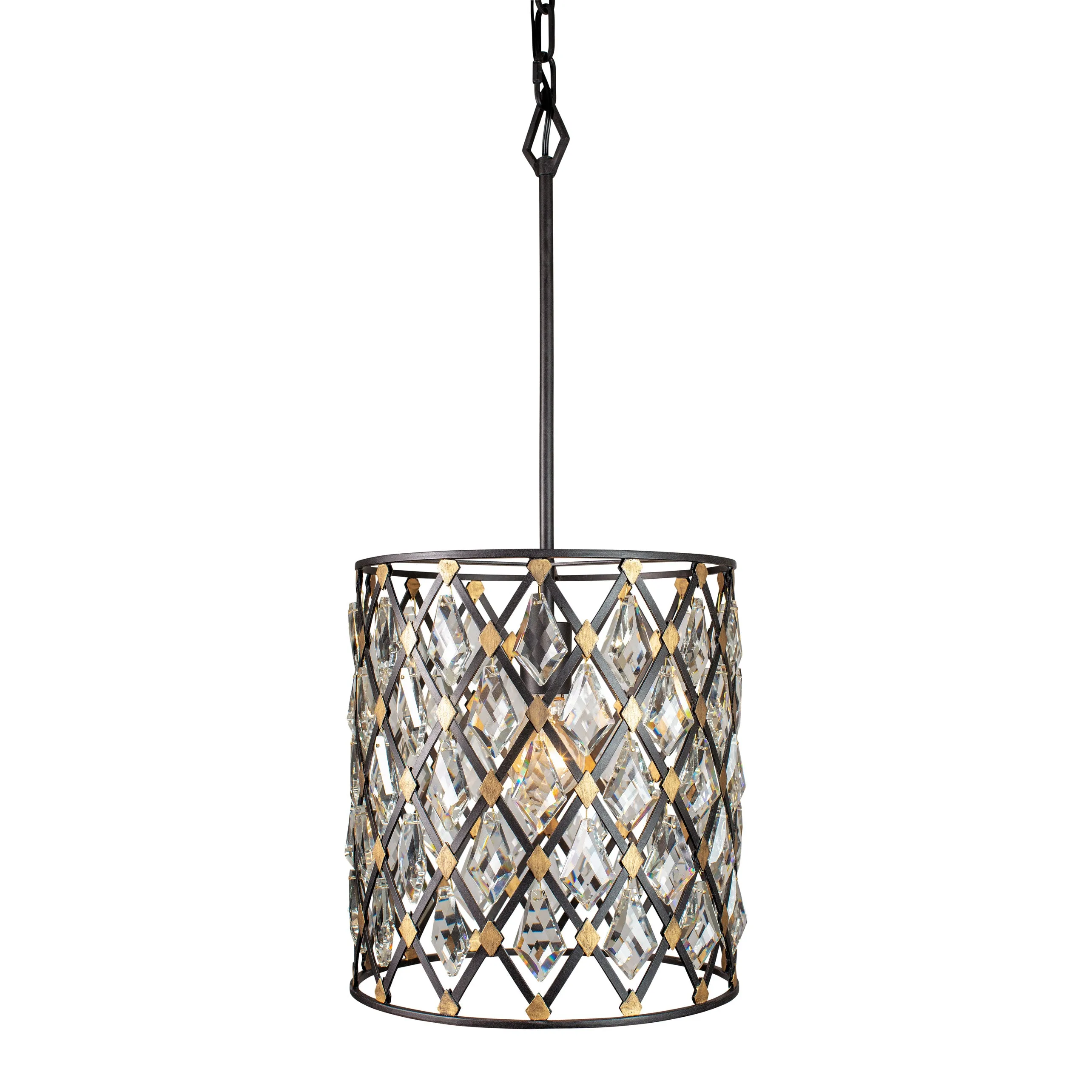 Windsor 345P01CBHG 1-Light Pendant Light - Carbon/Havana Gold