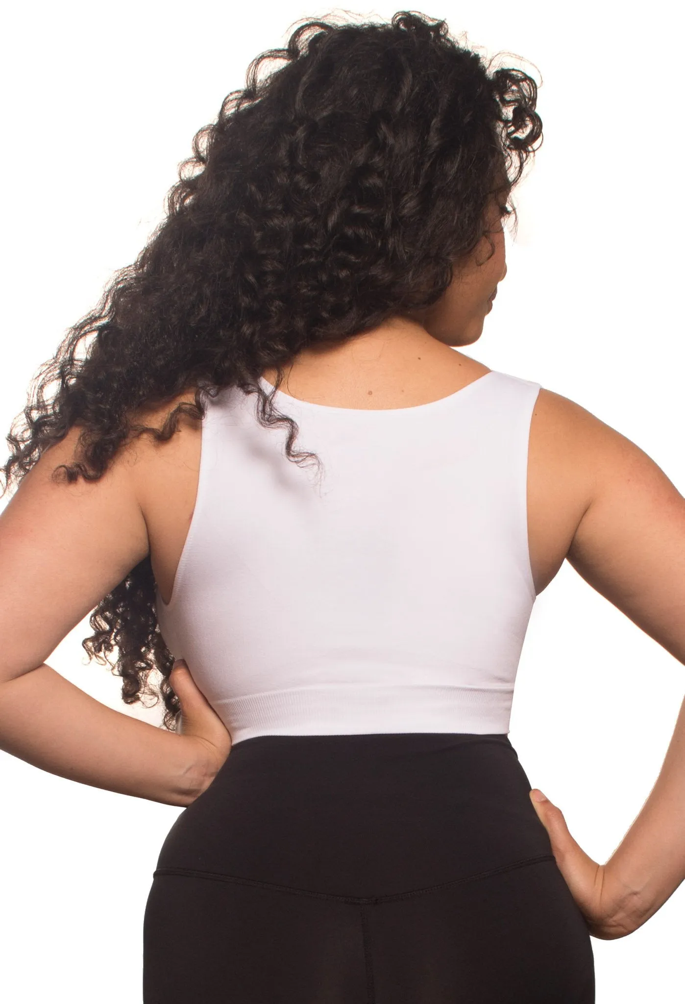 Wire Free High Back Pull On Crop Top